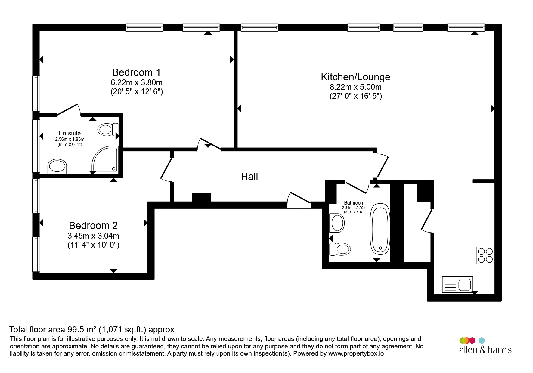 Flat 8, The Granary, 51, Queen Charlotte Street, Bristol floorplan