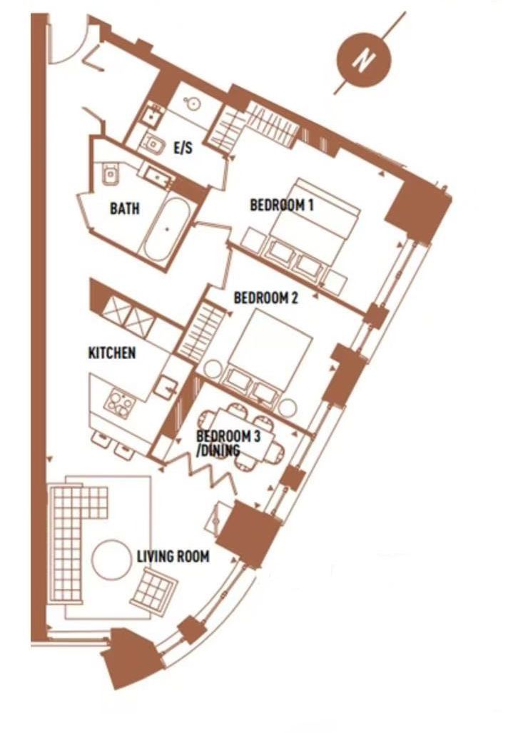 Flat 168, Eagle Point, London floorplan