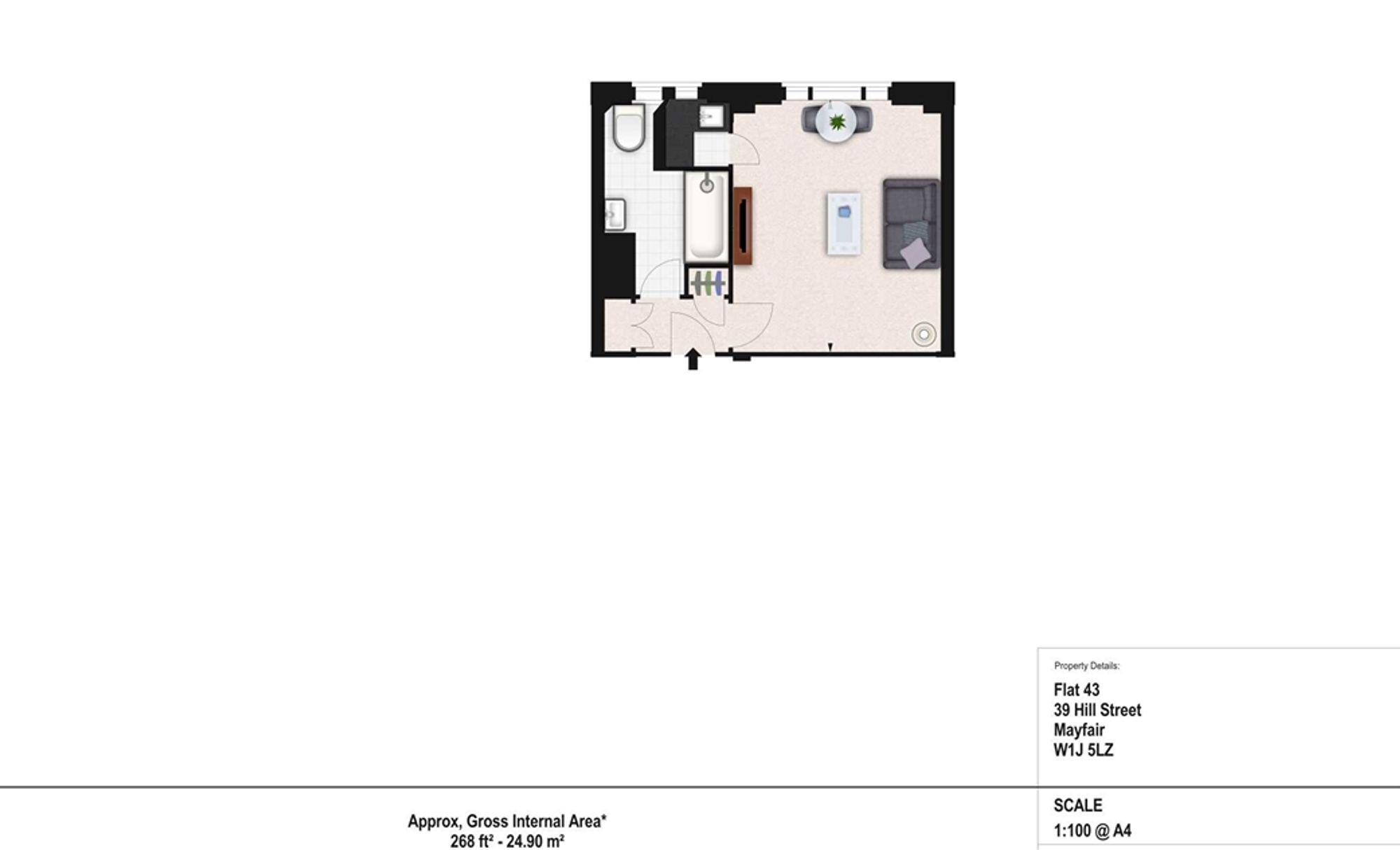 Apt 2.03, 65 Duke Street, London floorplan