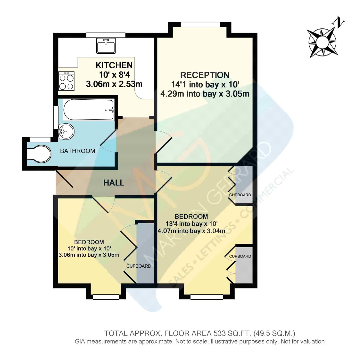 2 Bedrooms Flat to rent in Hampden Court, Muswell Hill N10