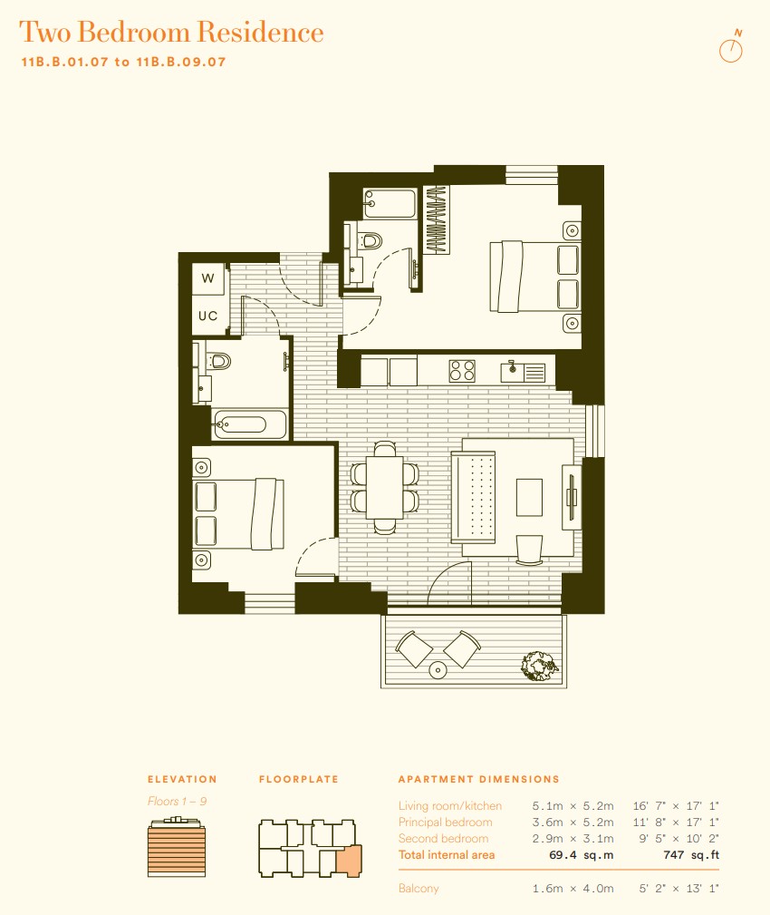 The Wilderly, Elephant Park, Elephant & Castle SE17, The Wilderly, Elephant Park, Elephant & Castle SE17, London floorplan