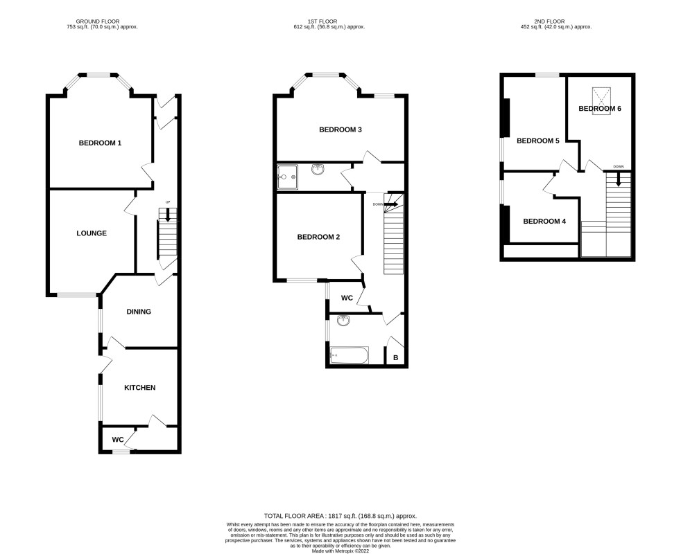 15 Derby Grove, 15 Derby Grove, Nottingham floorplan