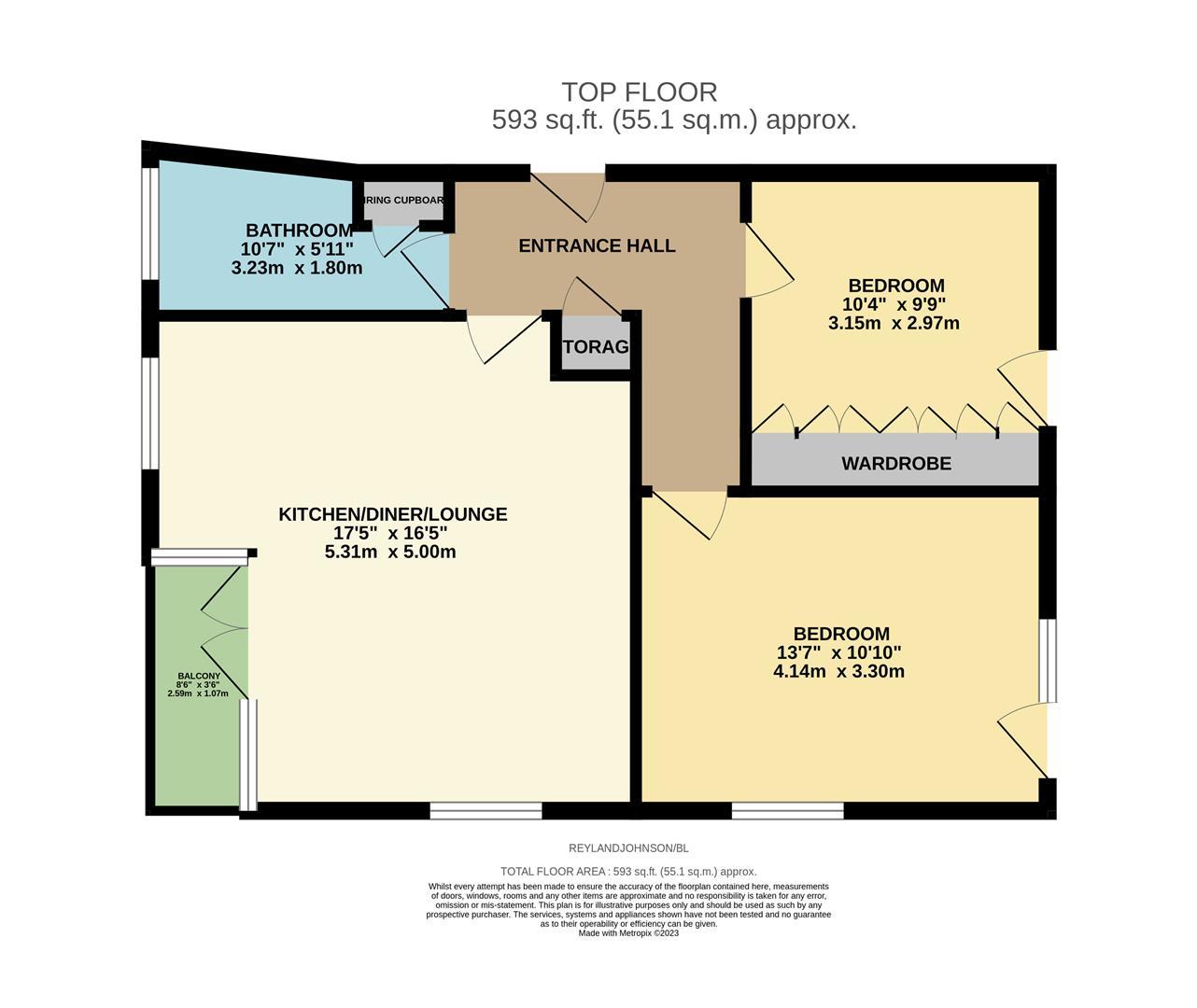26, Braggowens Ley, Harlow floorplan