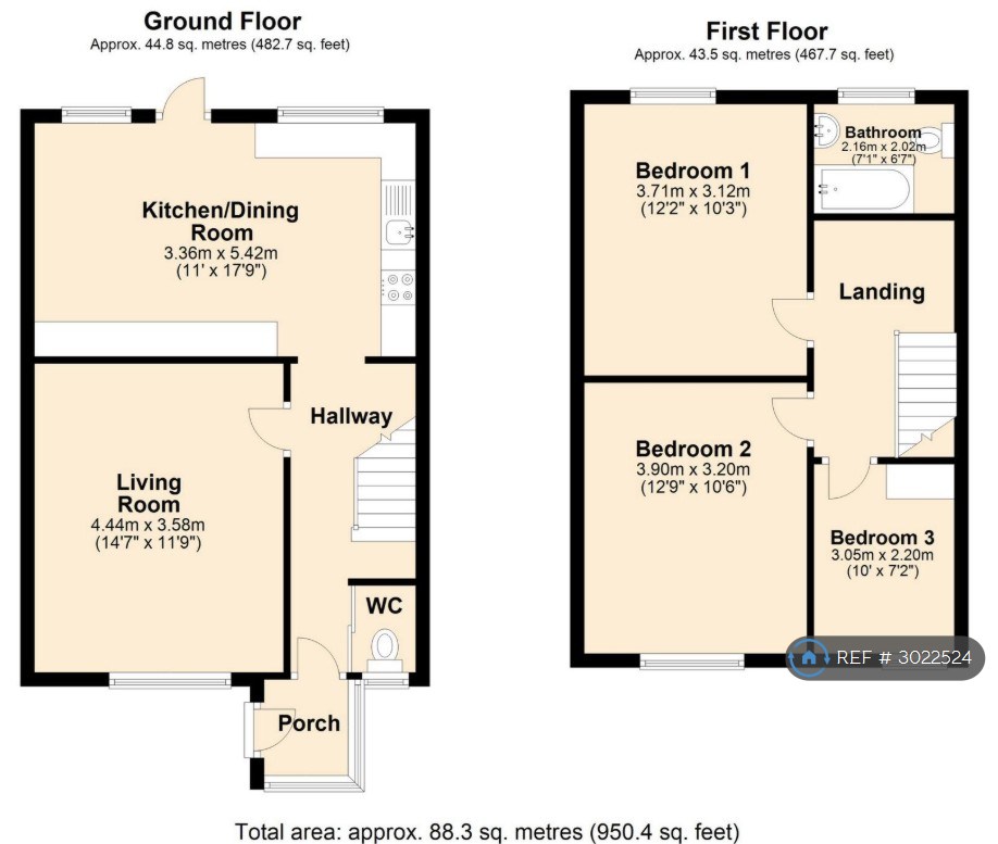 Adams Square, Newtown, Ebbw Vale floorplan