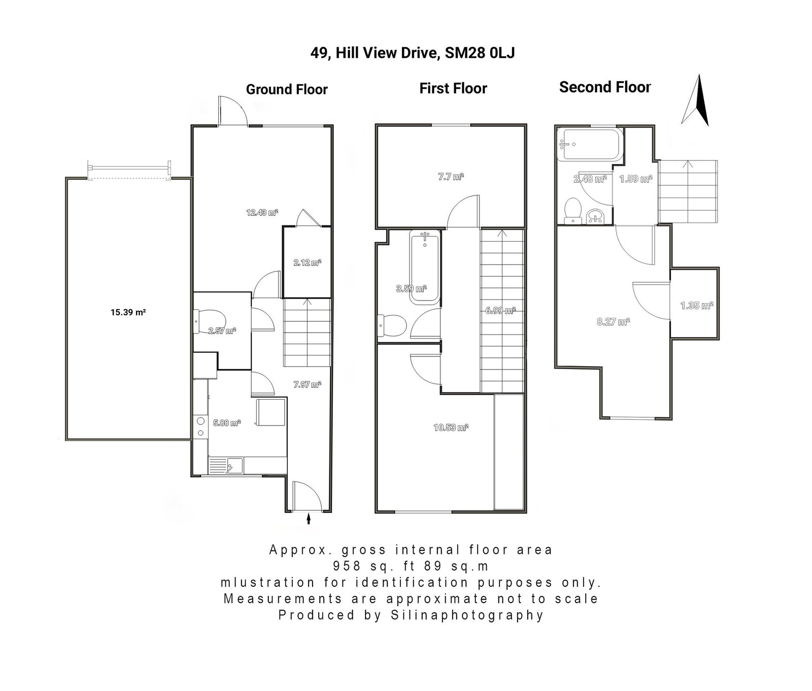 49, Hill View Drive, London floorplan