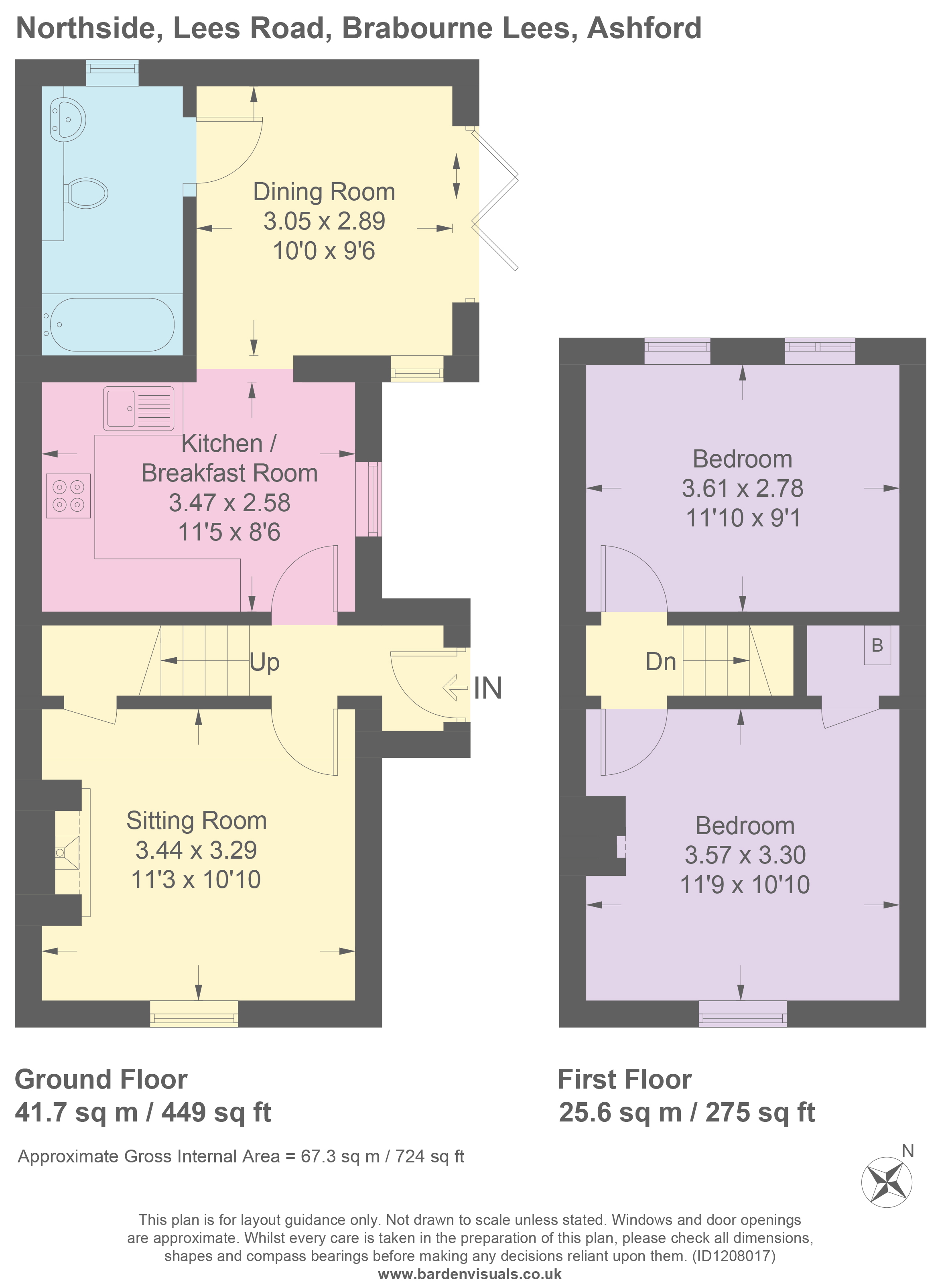 NORTHSIDE, Lees Road, Brabourne floorplan