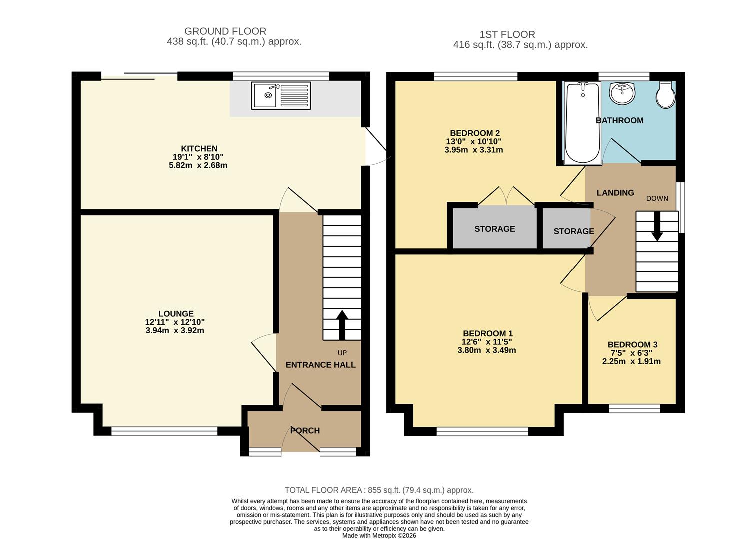 44, Ivydale Road, Thurmaston floorplan
