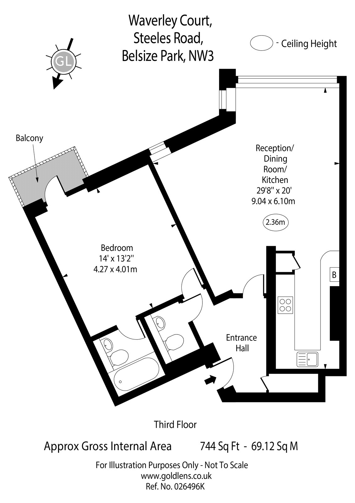 Steeles Road, Belsize Park, London, NW3 floorplan