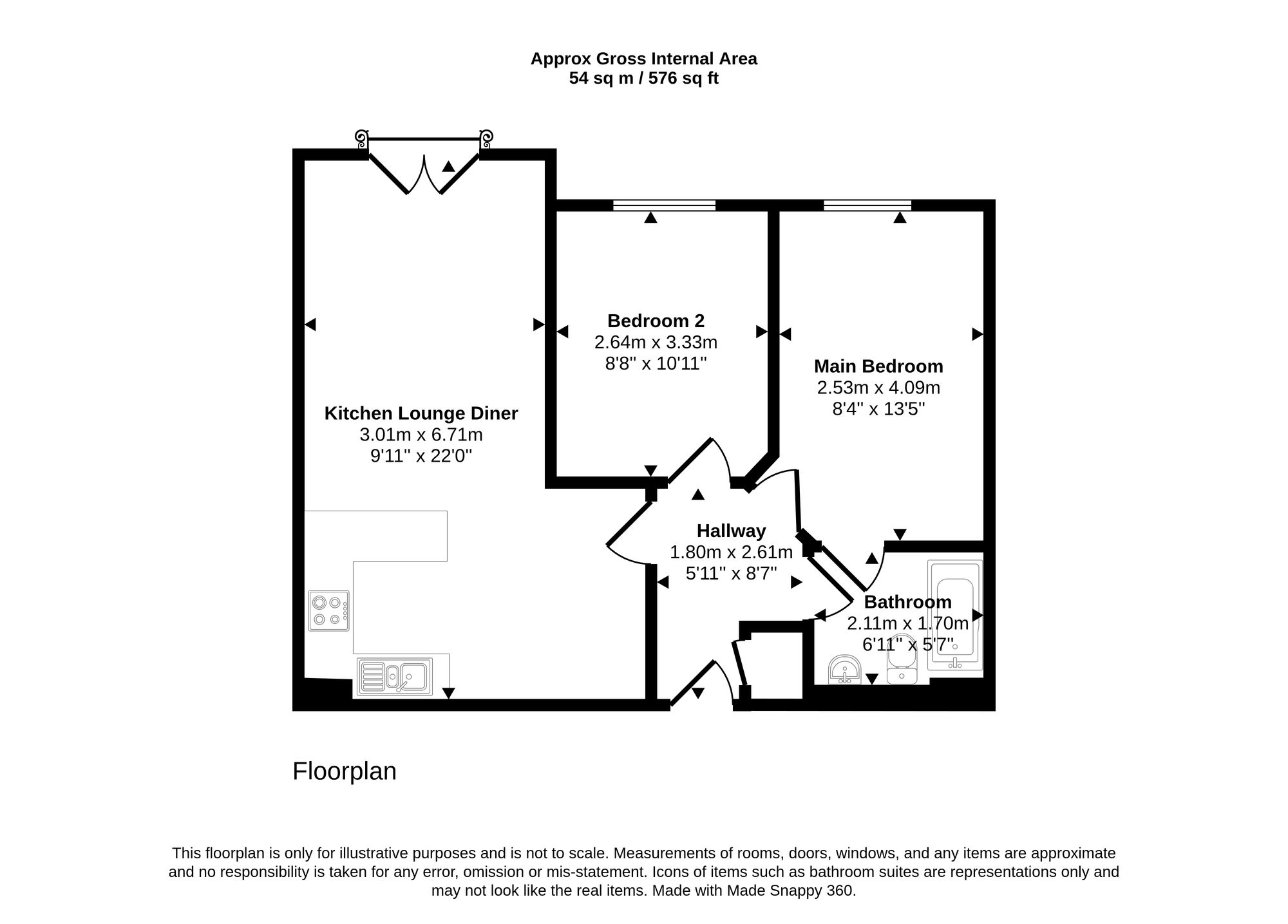 Apt 20, Millside Heritage Way, Wigan floorplan