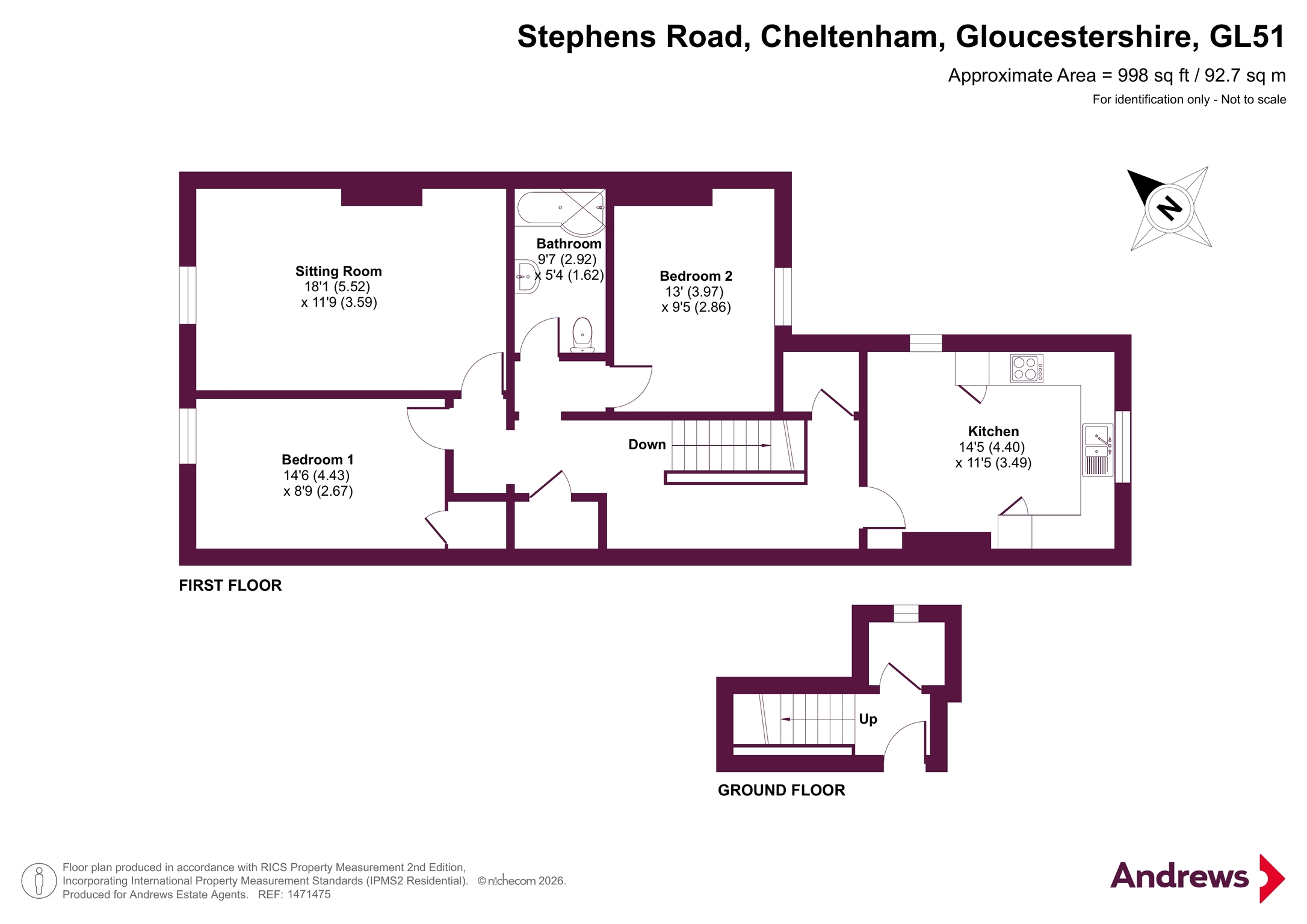 Flat 4, 20, St. Stephens Road, Gloucestershire floorplan