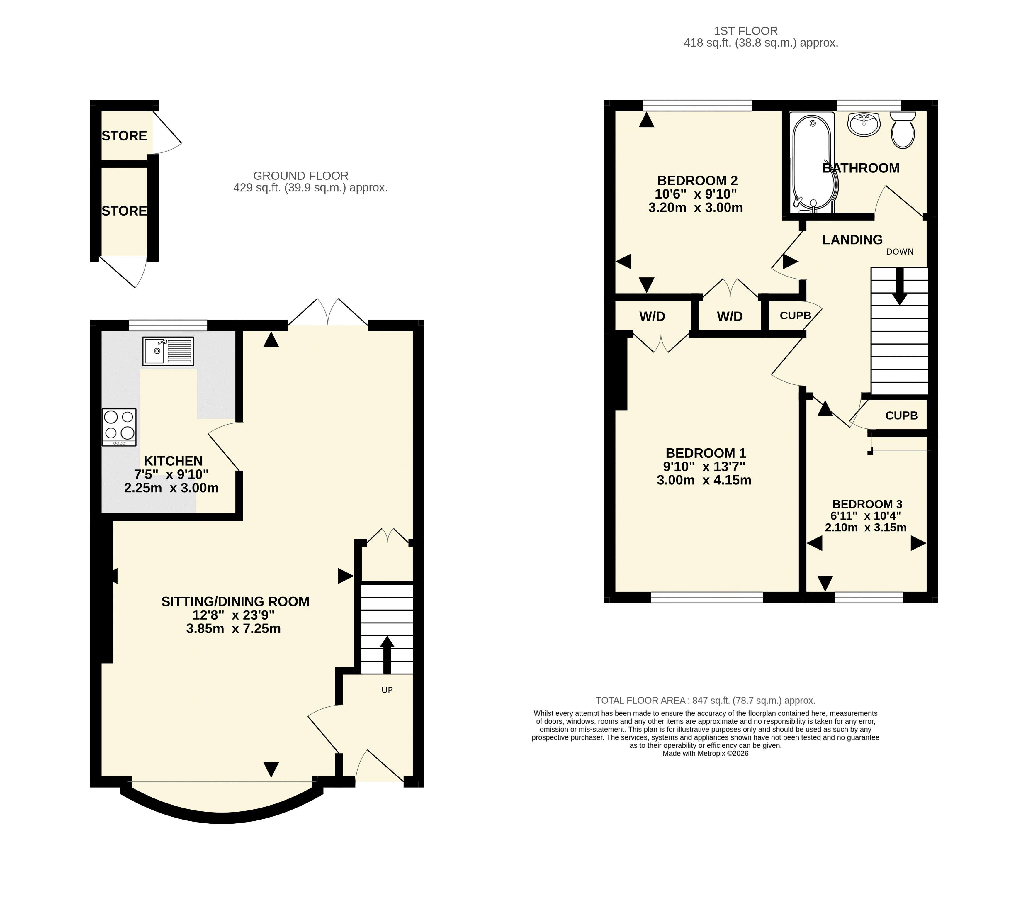68, Tyrrell Mead, Sidmouth floorplan