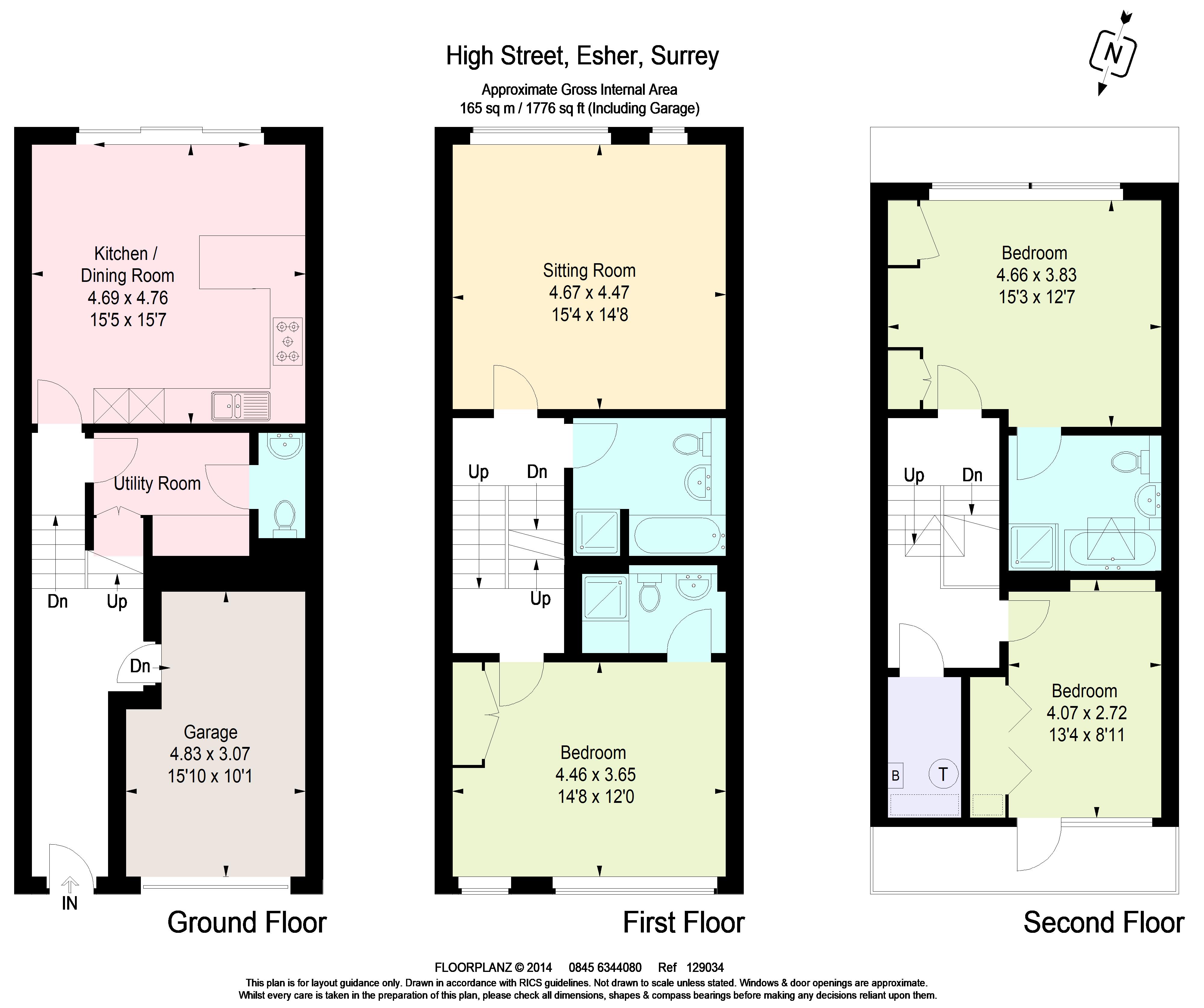 2 Aissele Place, High Street, Esher floorplan