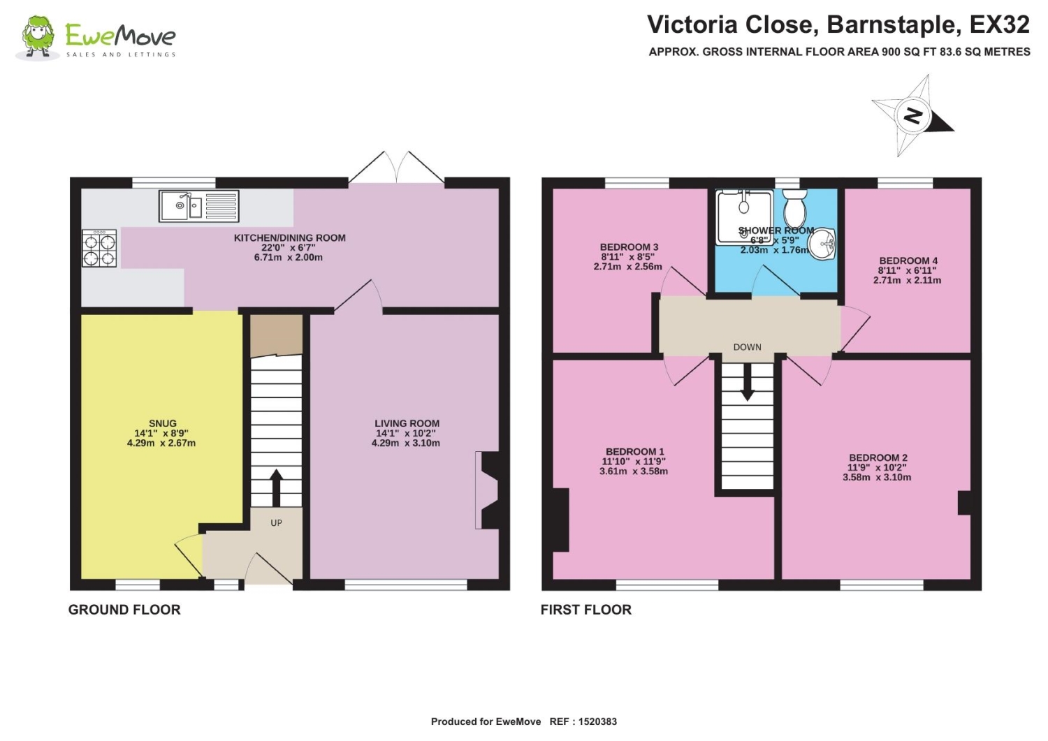 3, Victoria Close, Barnstaple floorplan