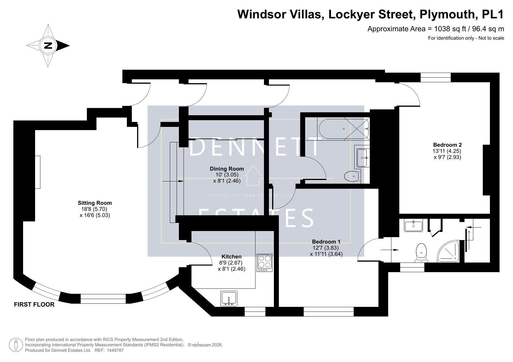 Flat 4, 4A Windsor Villas, Plymouth floorplan