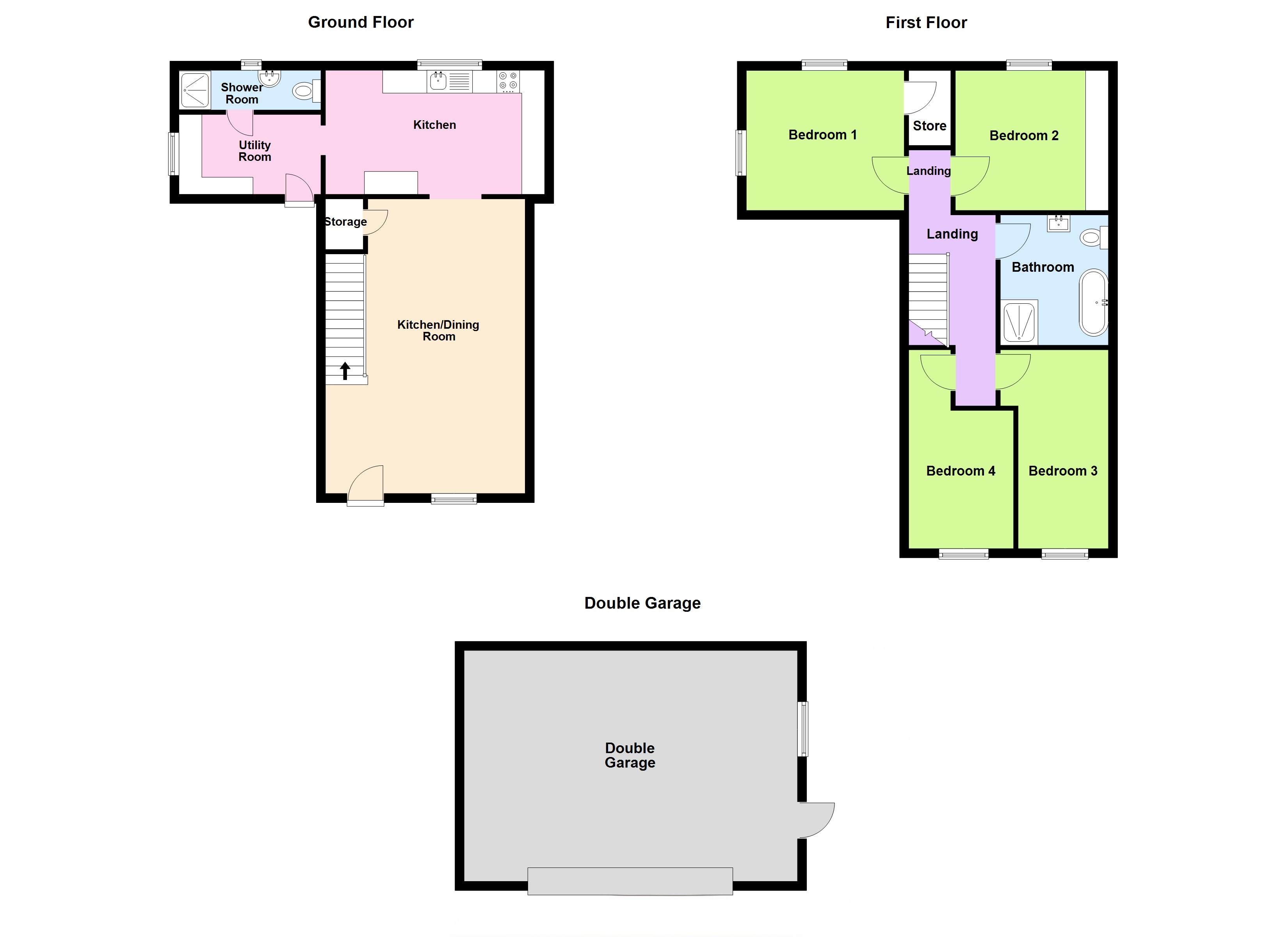 1 Leamington Cottages,, Stoneyford, Pembrokeshire floorplan