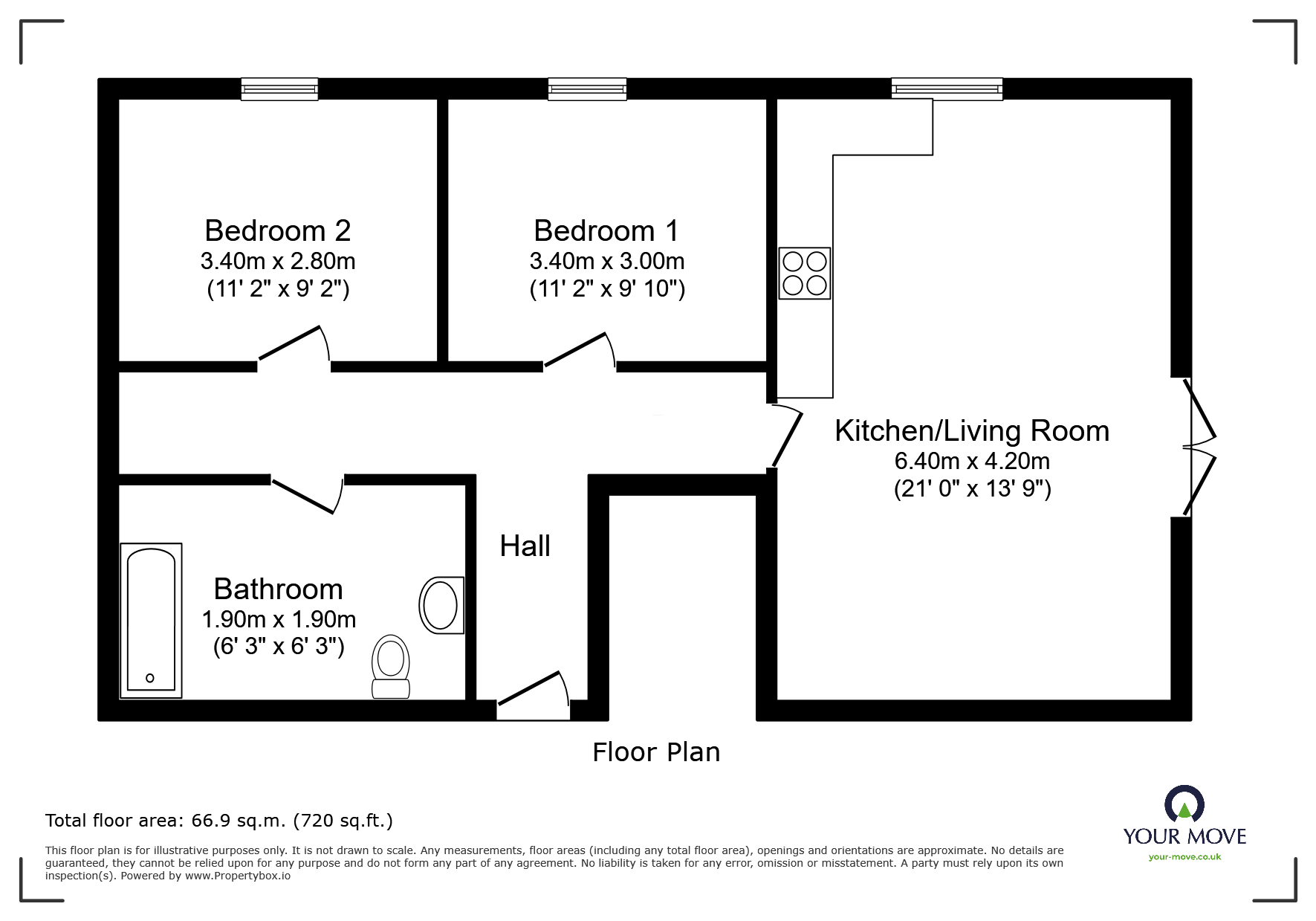 Flat 18, Deuce House, 20, Wimbledon Street, Leicestershire floorplan