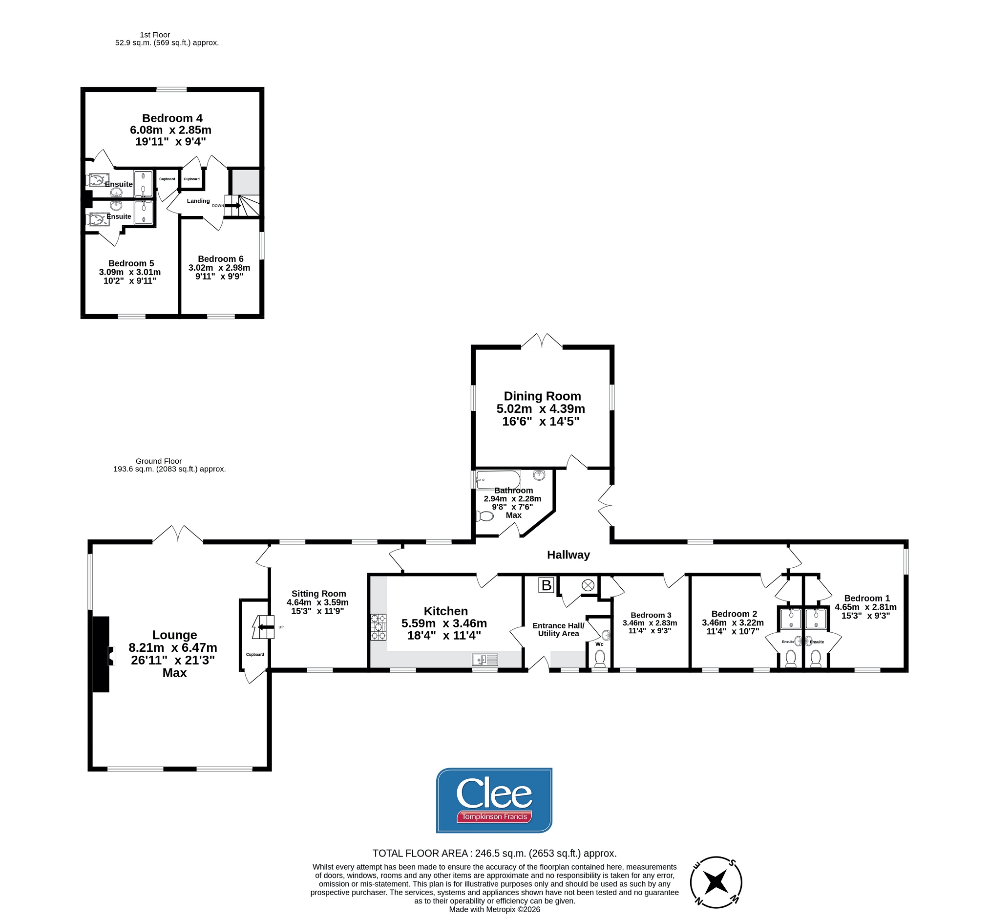 Glanusk, Brecon floorplan