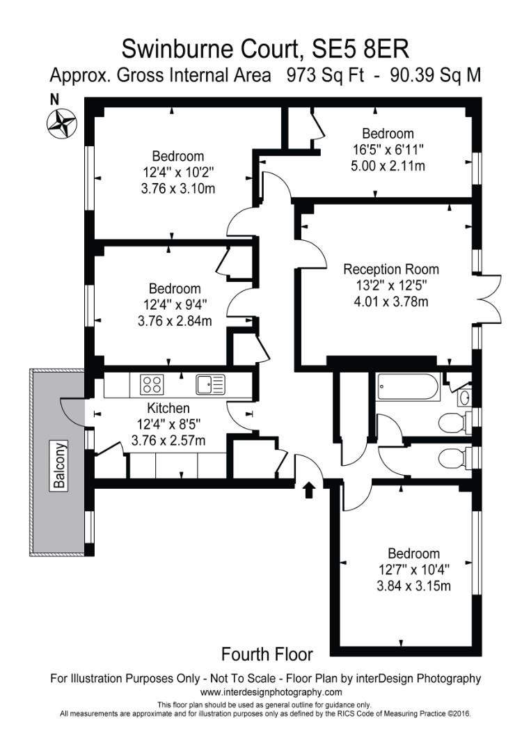 55, Swinburne Court, London floorplan