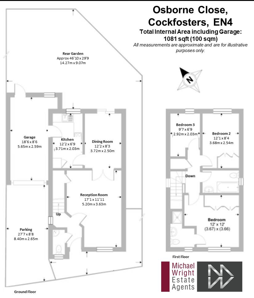 3, Osborne Close, Cockfosters floorplan