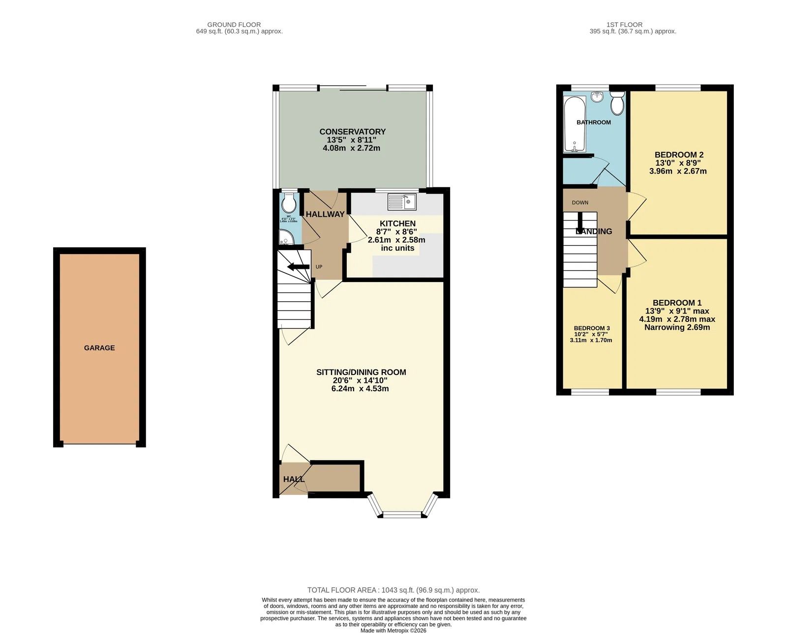 16, Bench Tor Close, Torquay floorplan