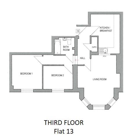 13 Courtlands Place 4-5, Wilmington Gardens, Eastbourne floorplan