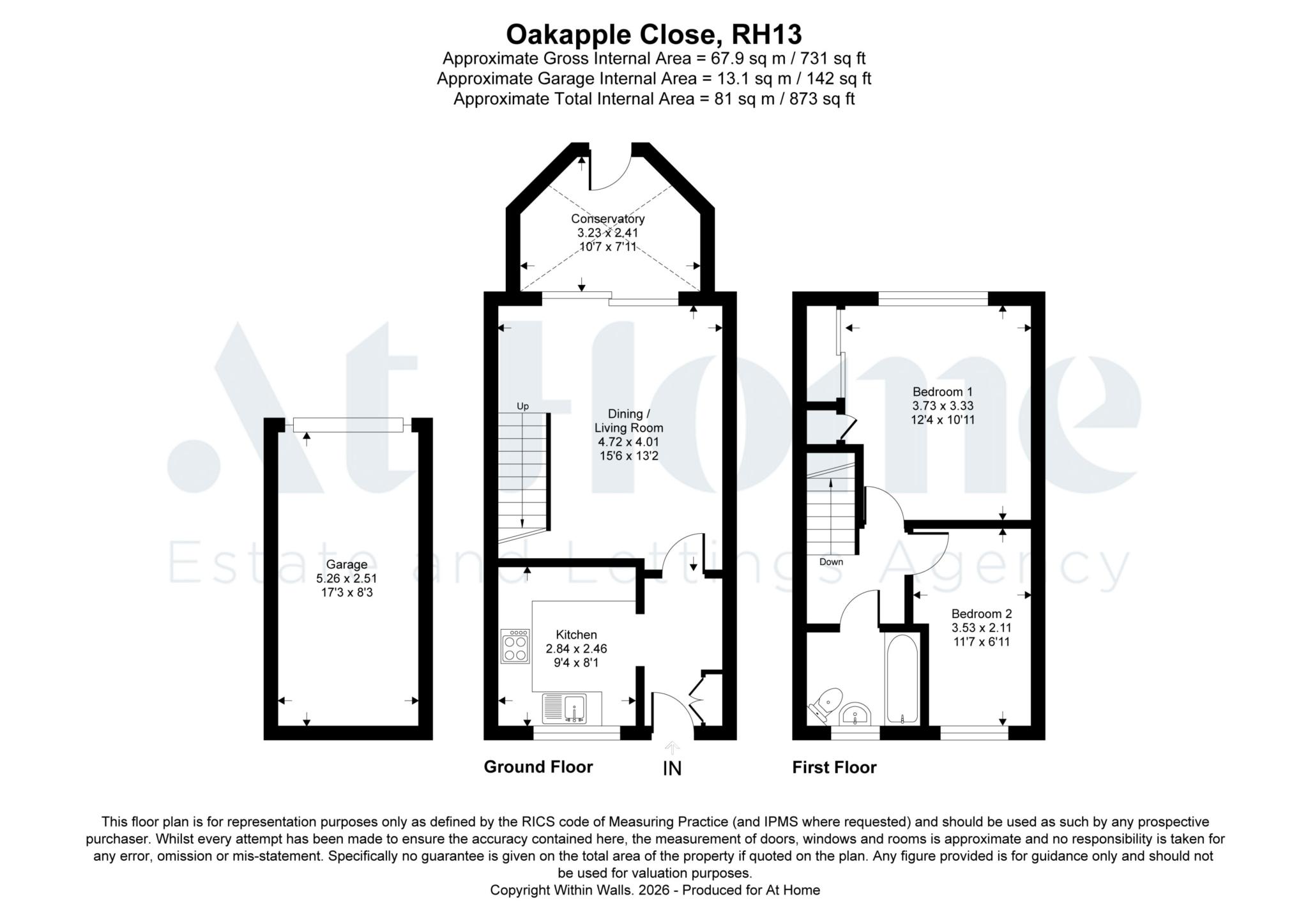 6, Oakapple Close, Horsham floorplan