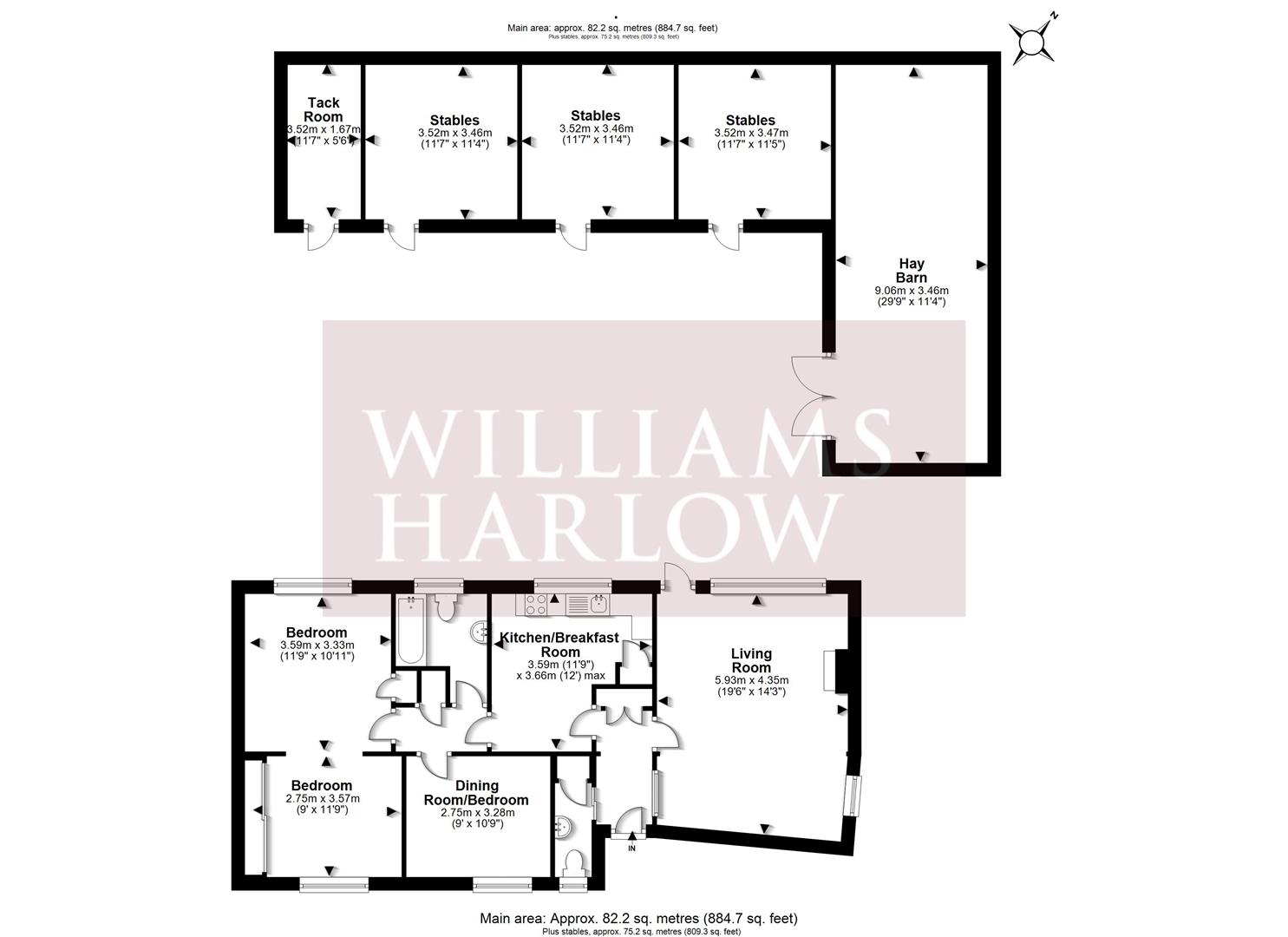 4 Reeves Rest Cottages, High Road, Chipstead floorplan