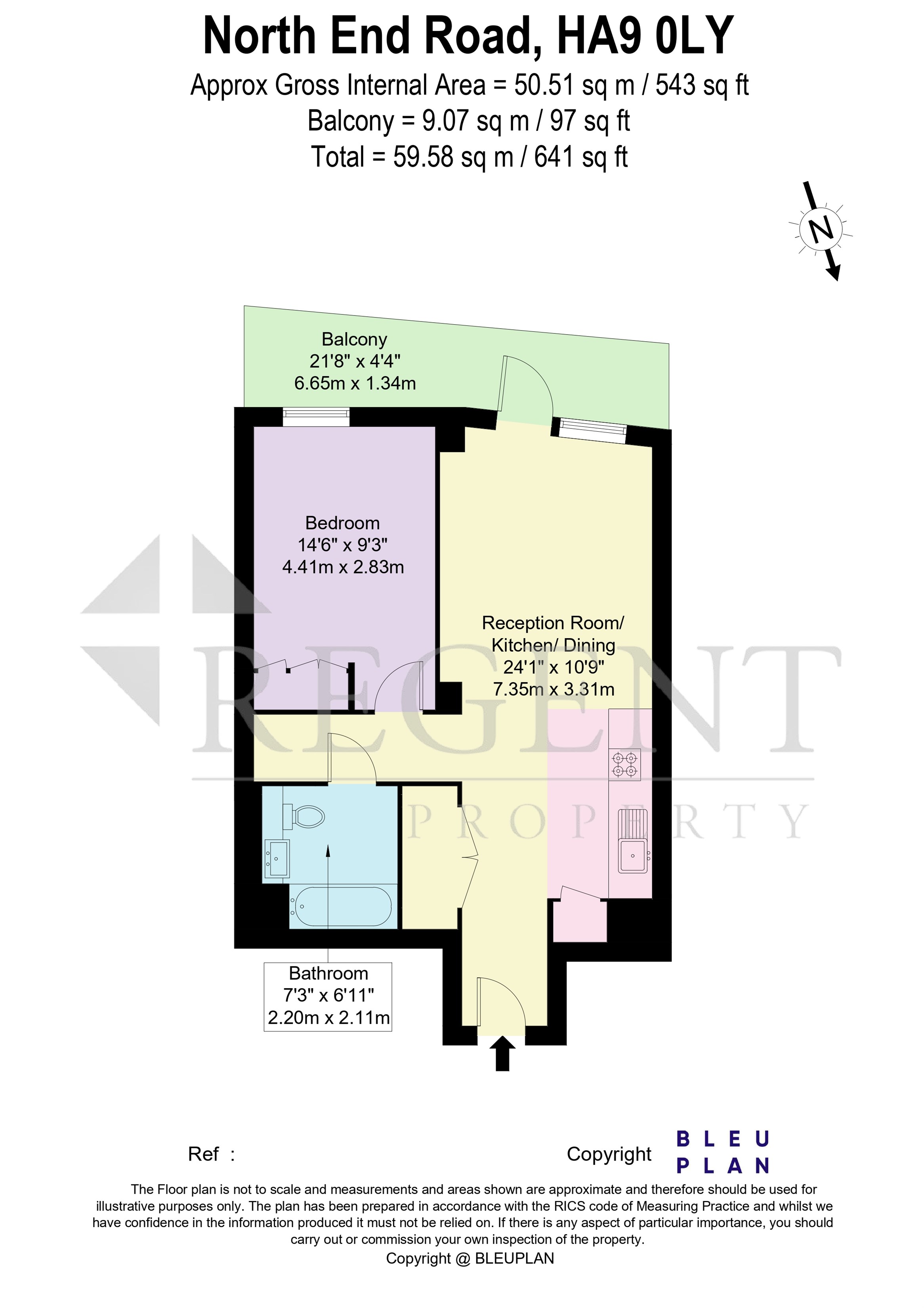 36 Foster Apartments, North End Road, Wembley floorplan