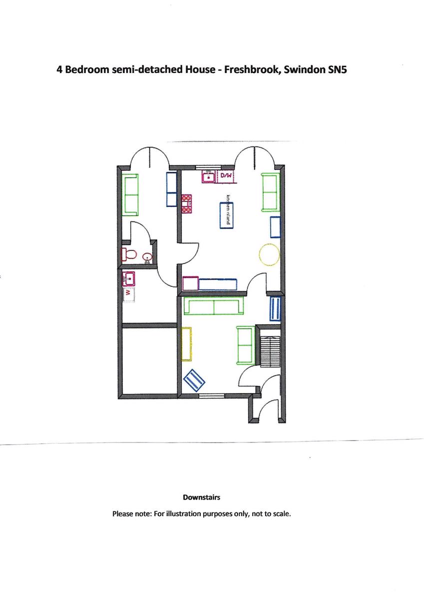 4 Bedrooms Semi-detached house for sale in Ashburnham Close, Freshbrook, Swindon SN5