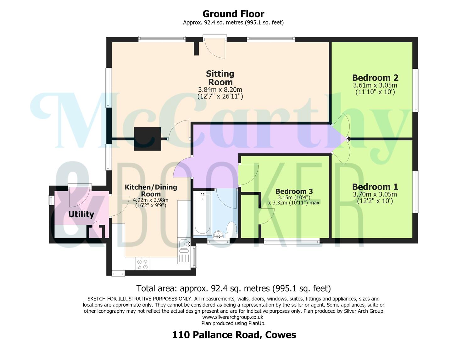 110, Pallance Road, Cowes floorplan