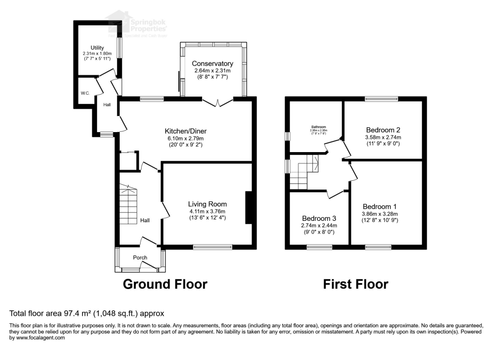 63, Queensway, Melksham floorplan