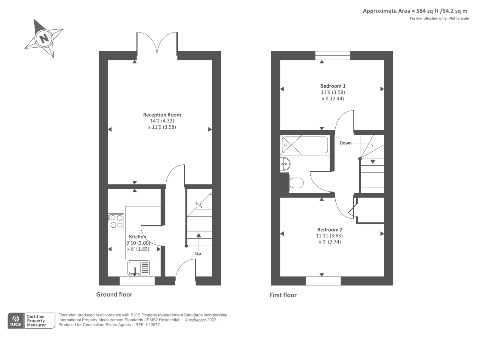 Southwold, Bicester, Oxfordshire OX26, 2 bedroom terraced house for