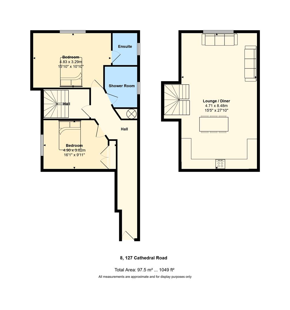 8, 127, Cathedral Road, Cardiff floorplan