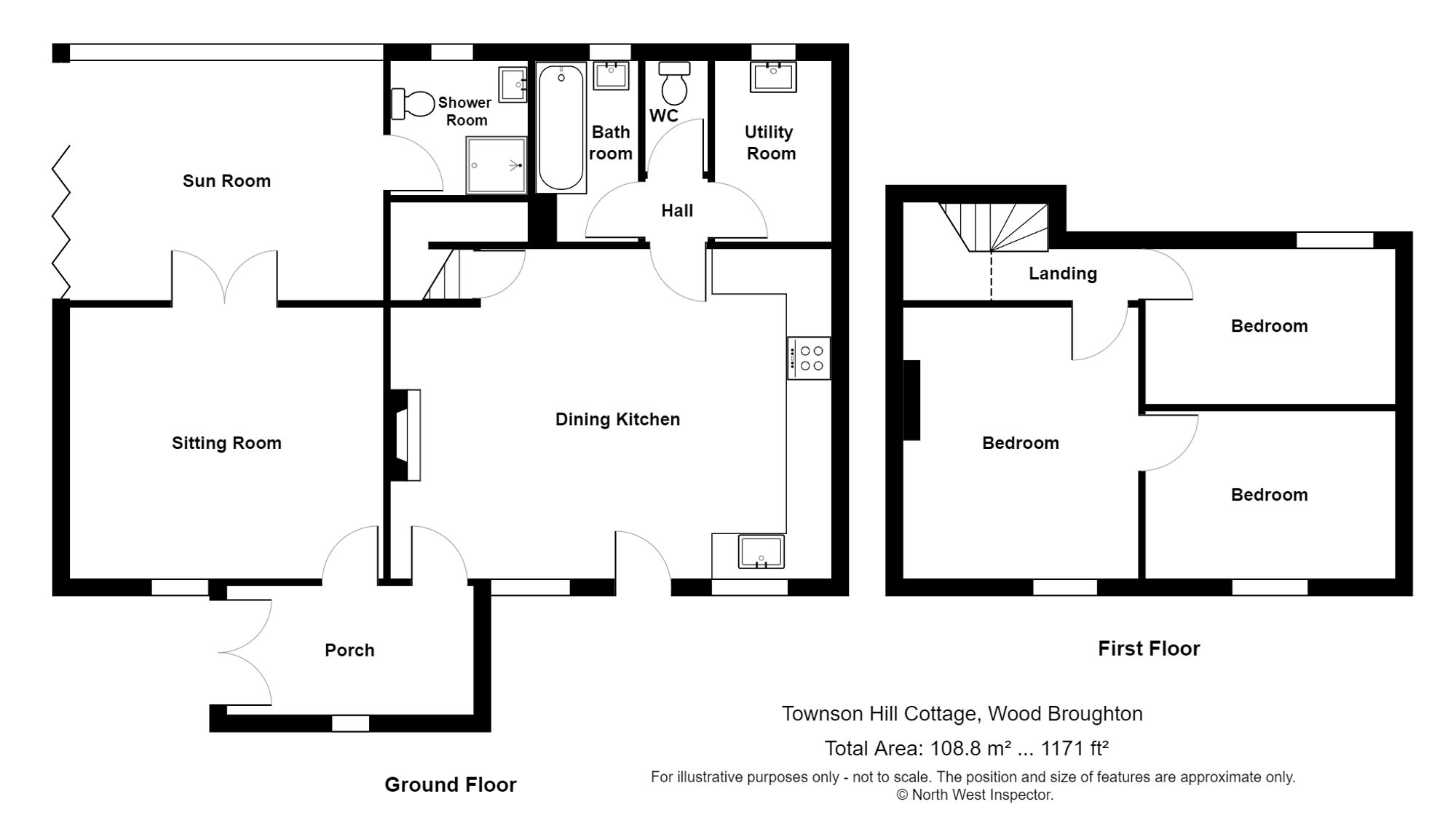 Townson Hill Cottage Wood Broughton, Grange-Over-Sands floorplan