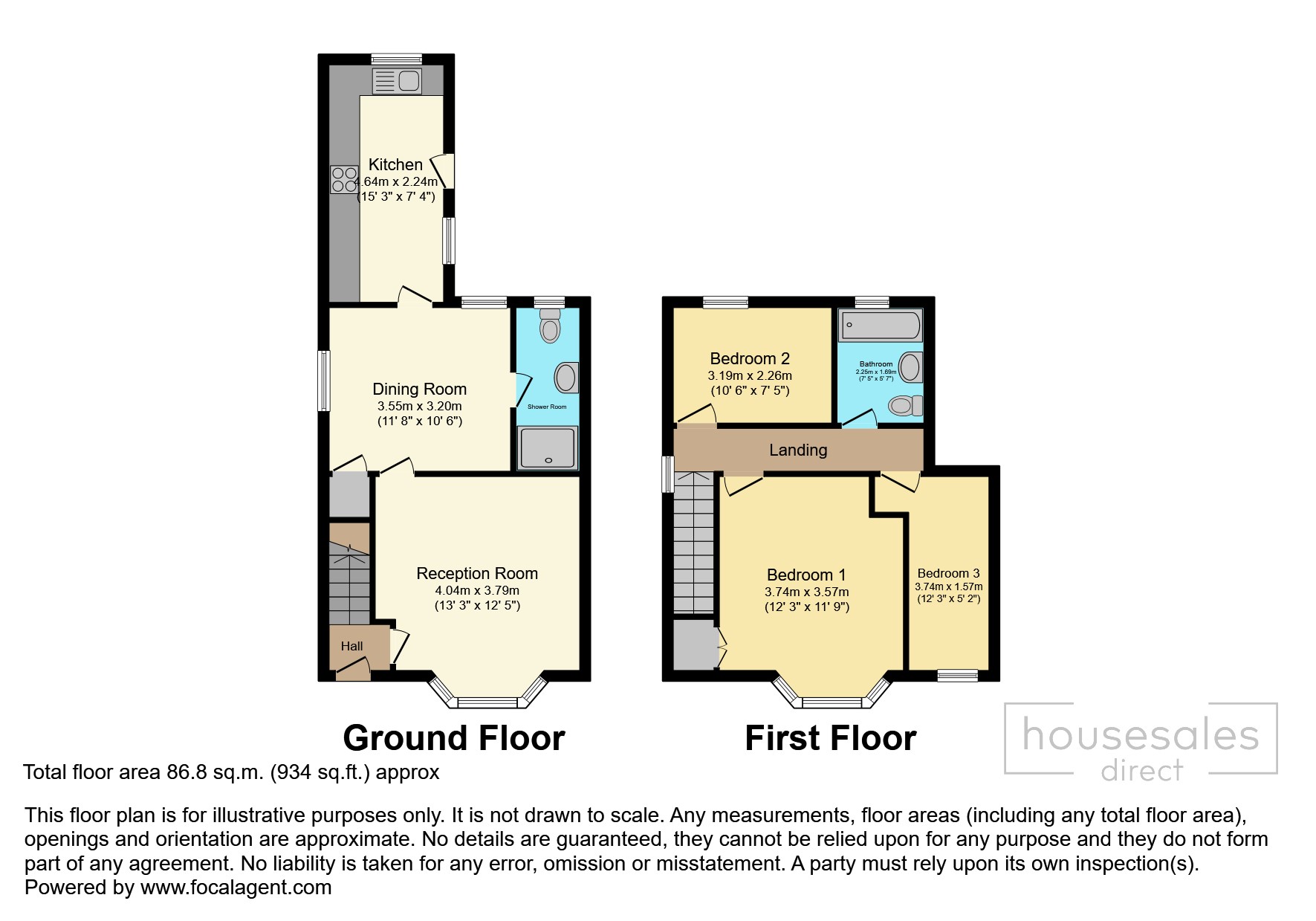 54, Clive Road, Eston floorplan