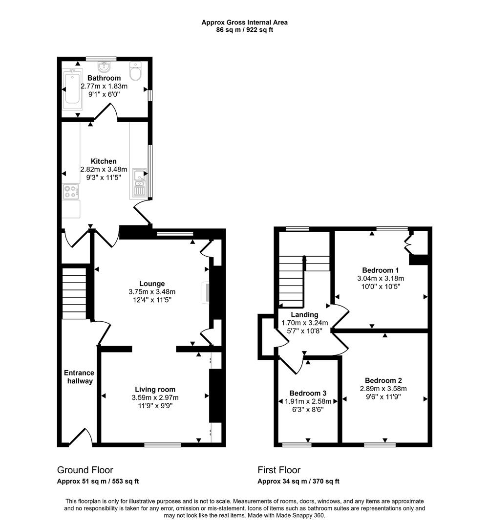 7, Talbot Road, Ammanford floorplan