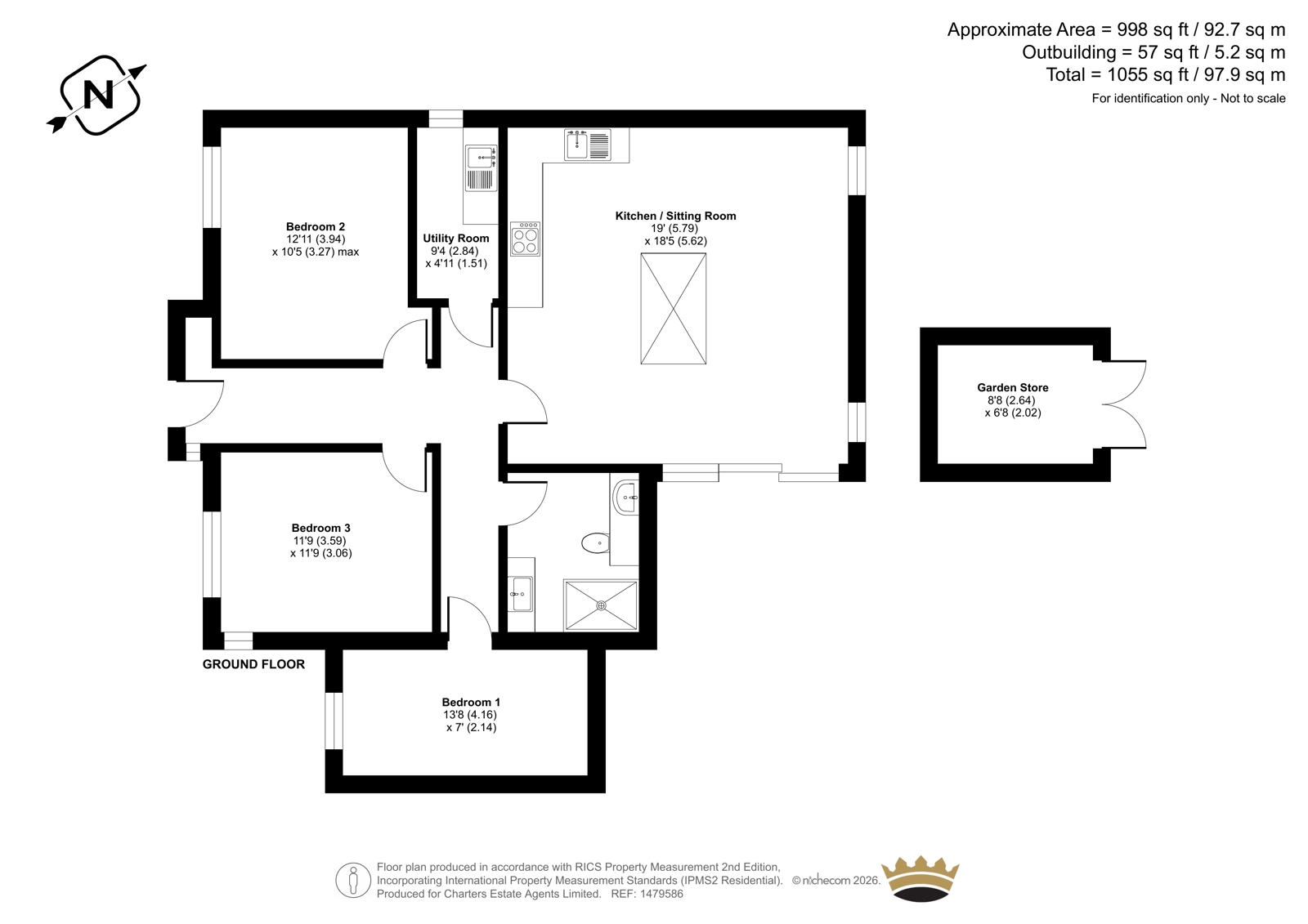 14, Onslow Drive, Worthing floorplan