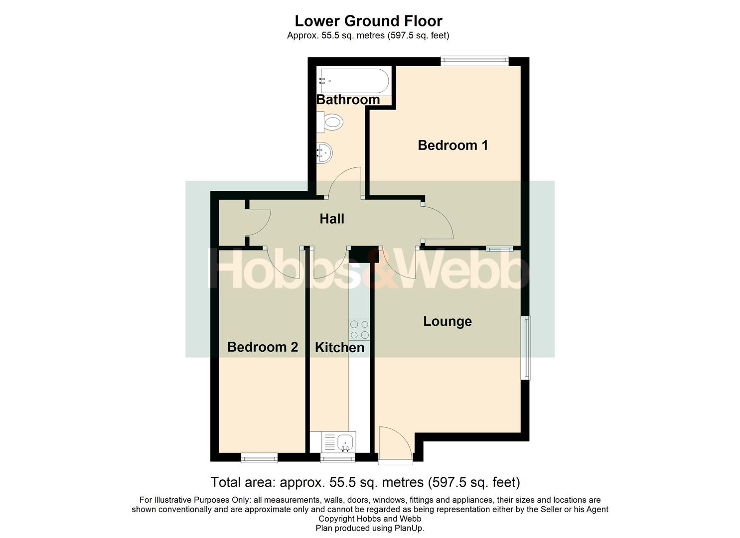 Flat 1 Westonia, 9 Park Place, Weston-Super-Mare floorplan