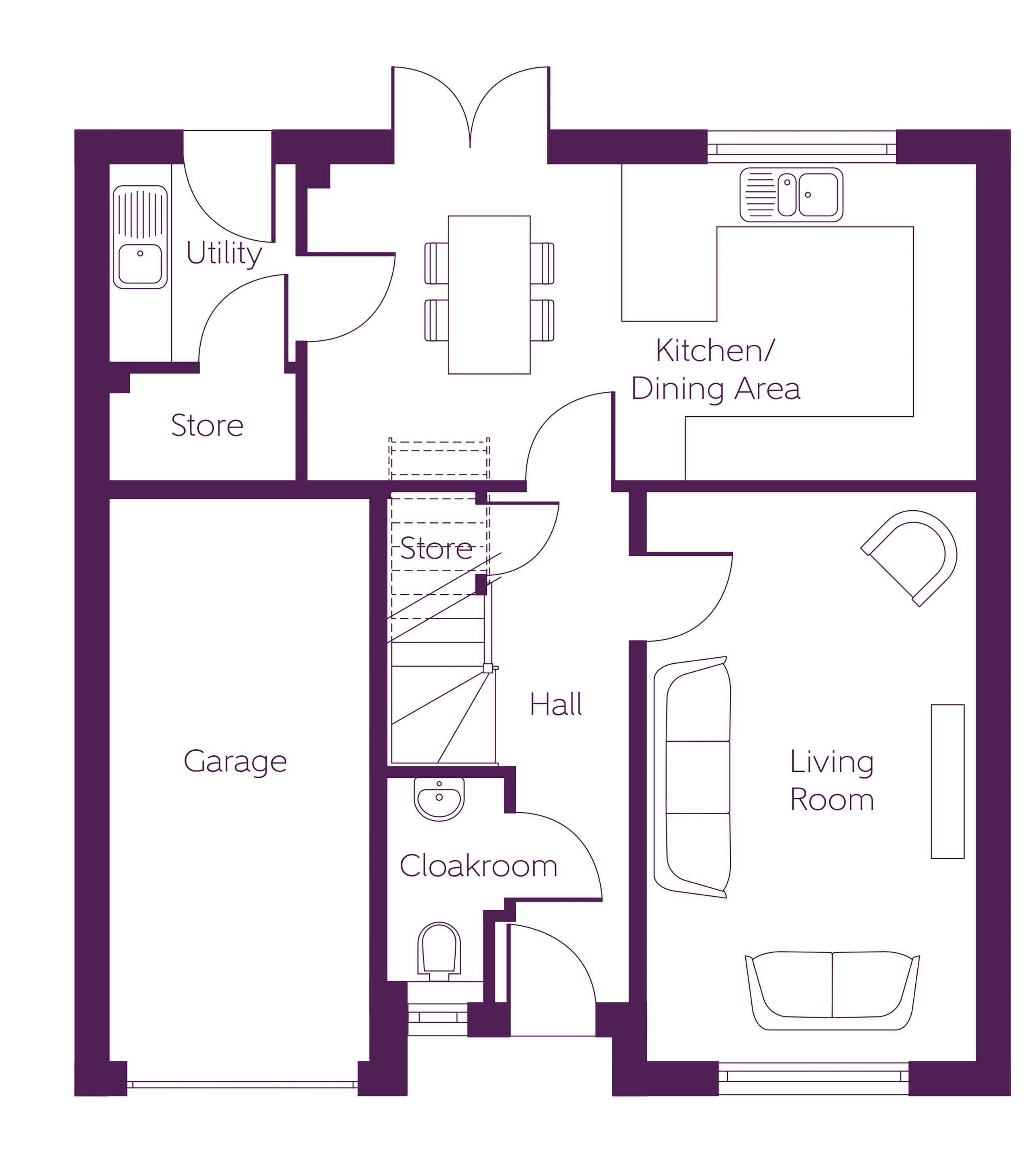 27, Crookston Road, Glasgow floorplan