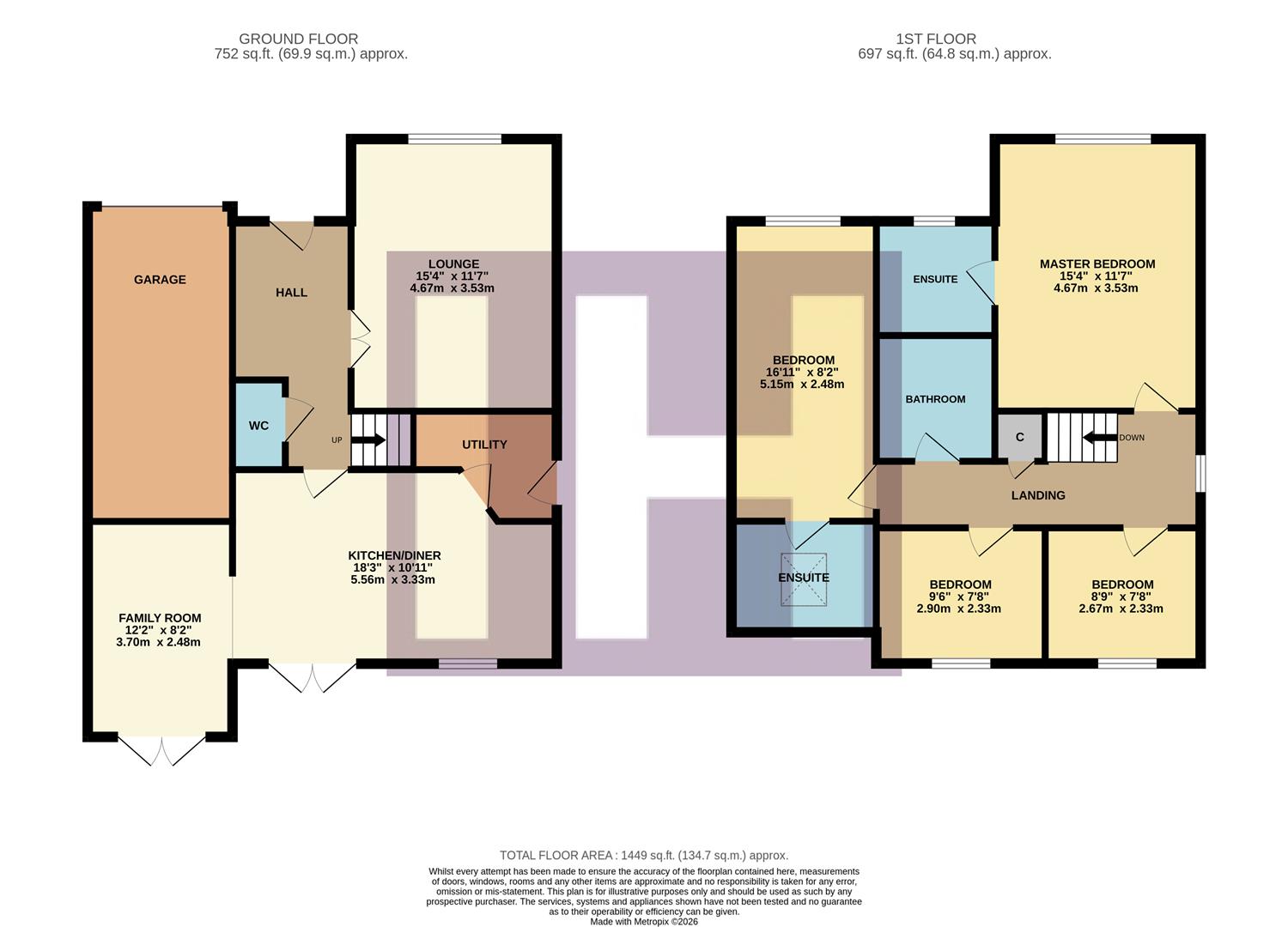 48, Jocelyn Way, Middlesbrough floorplan
