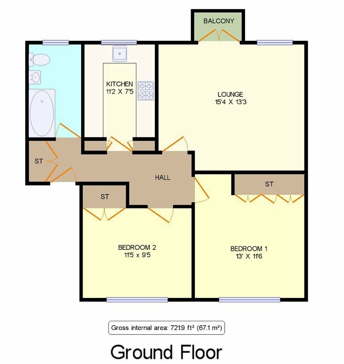 2 Bedrooms Flat for sale in Rayleigh House, Shirley Road, Abbots Langley, Hertfordshire WD5