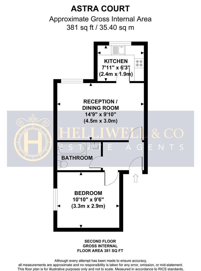 Flat 5, Astra Court, Shirley Gardens, London floorplan