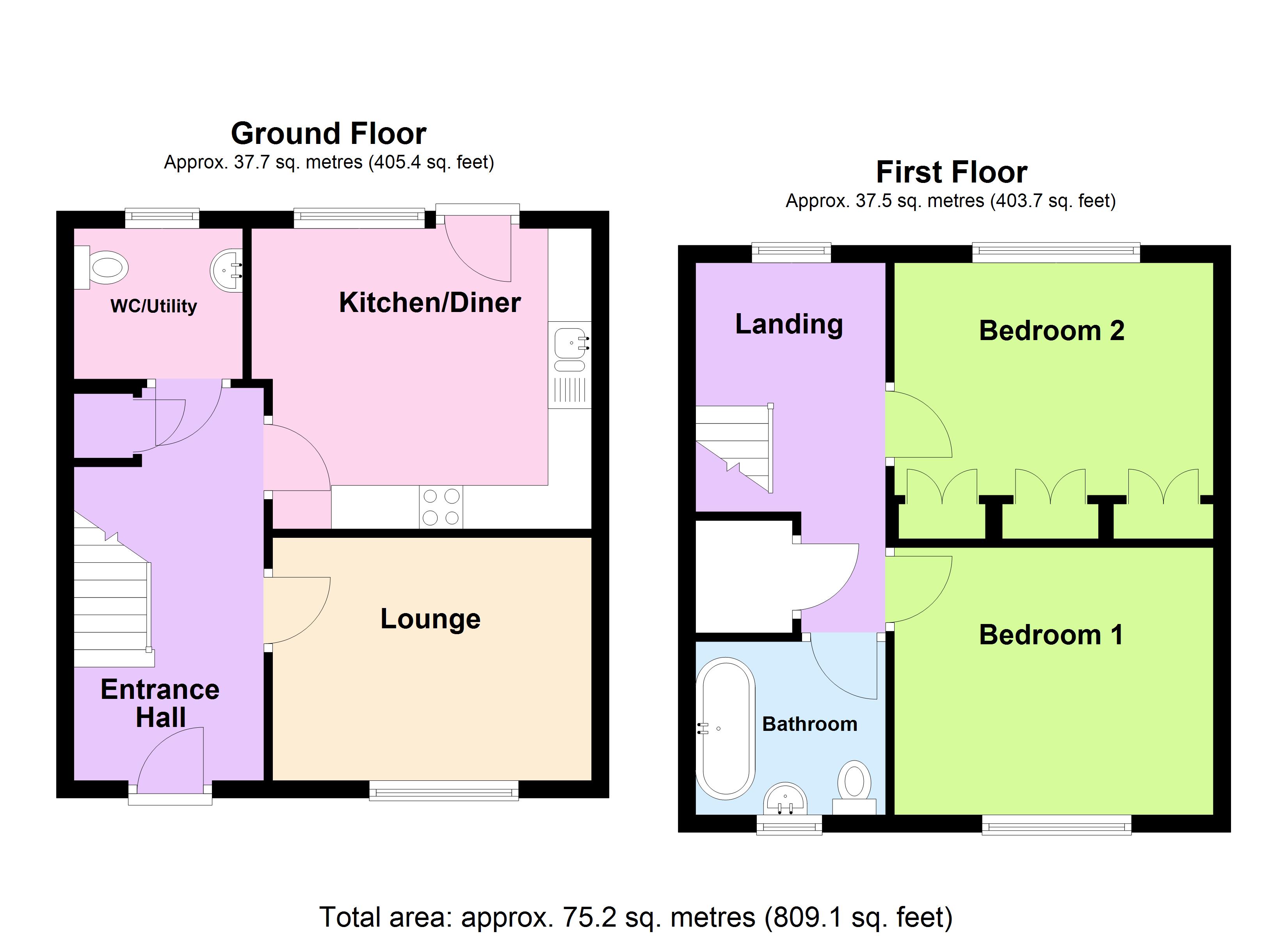 2, Sickleworks Close, Doncaster floorplan