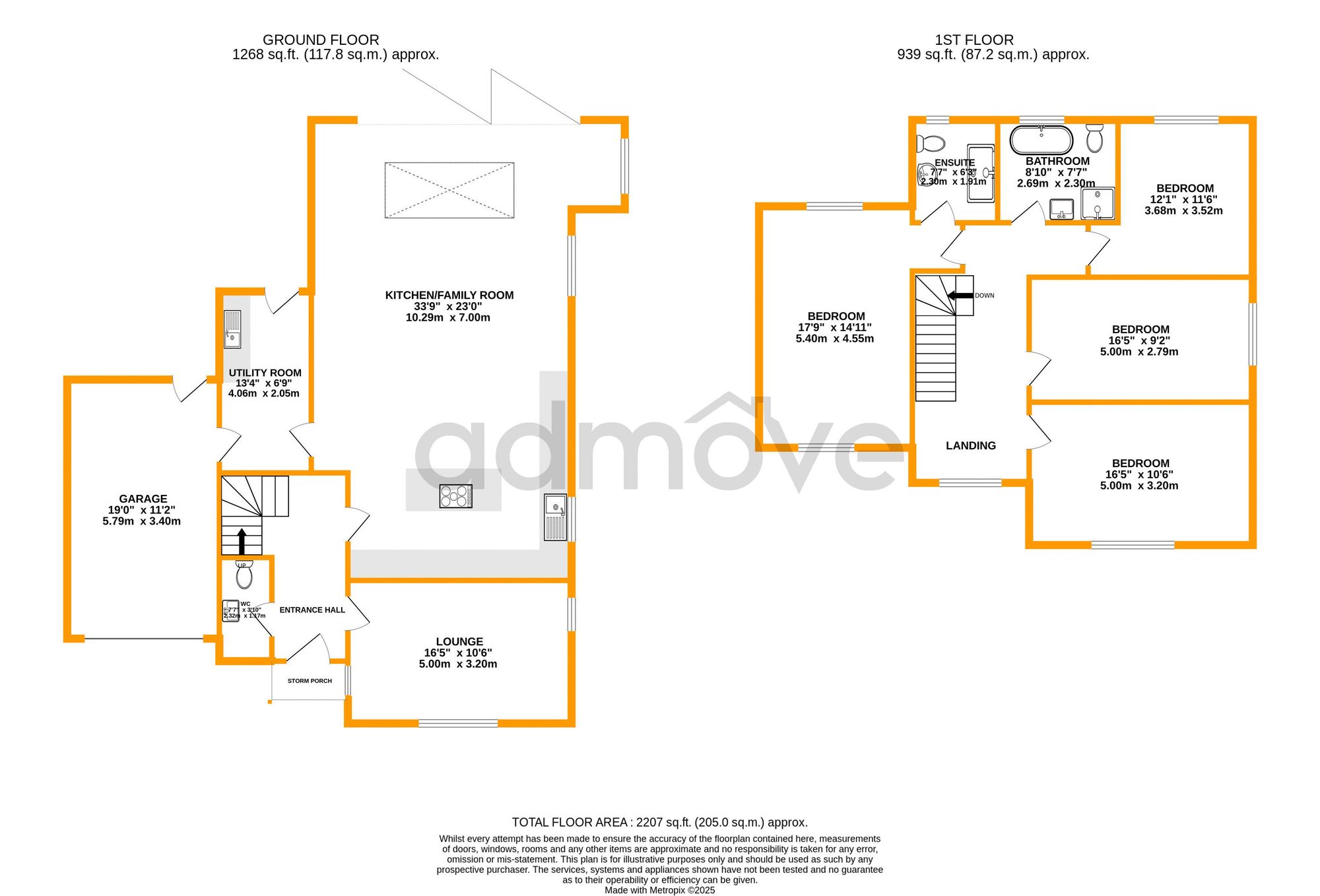 2 The Ashes London Road, Warrington floorplan
