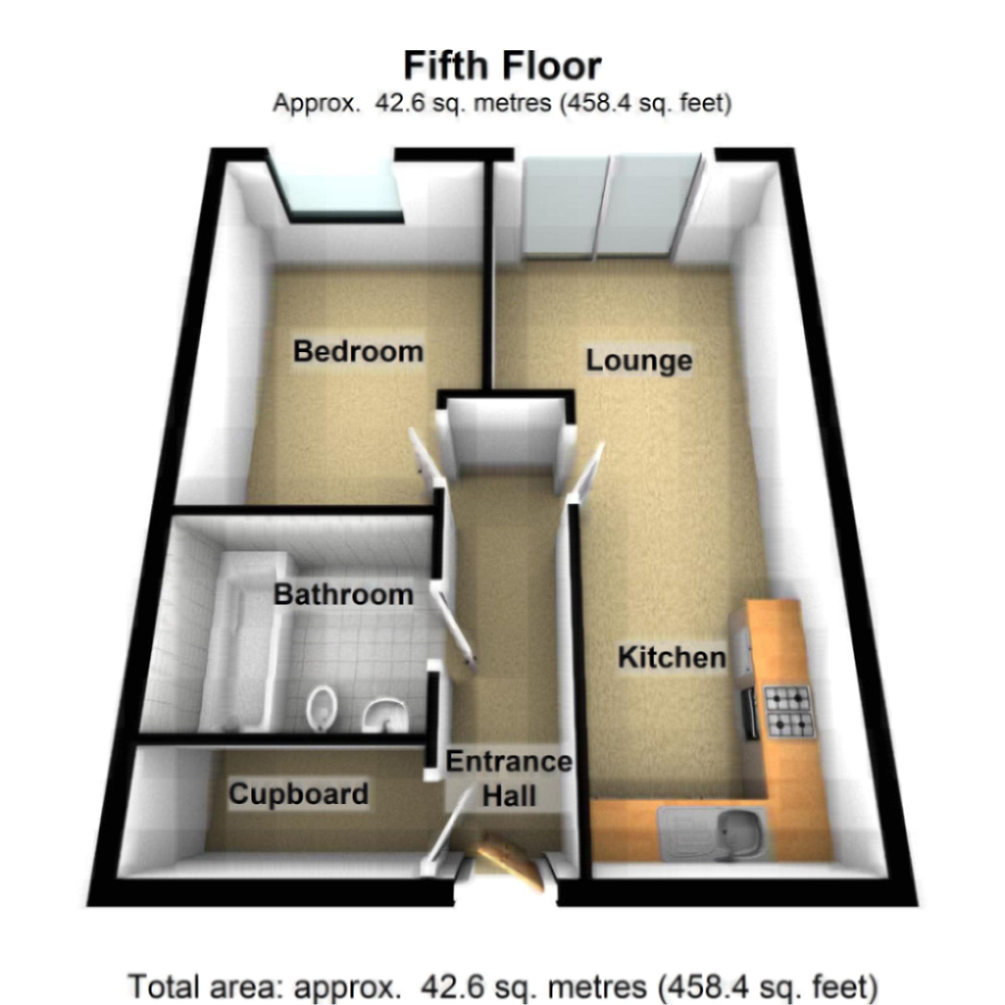 Apt 517 Metis, Scotland Street, Sheffield floorplan
