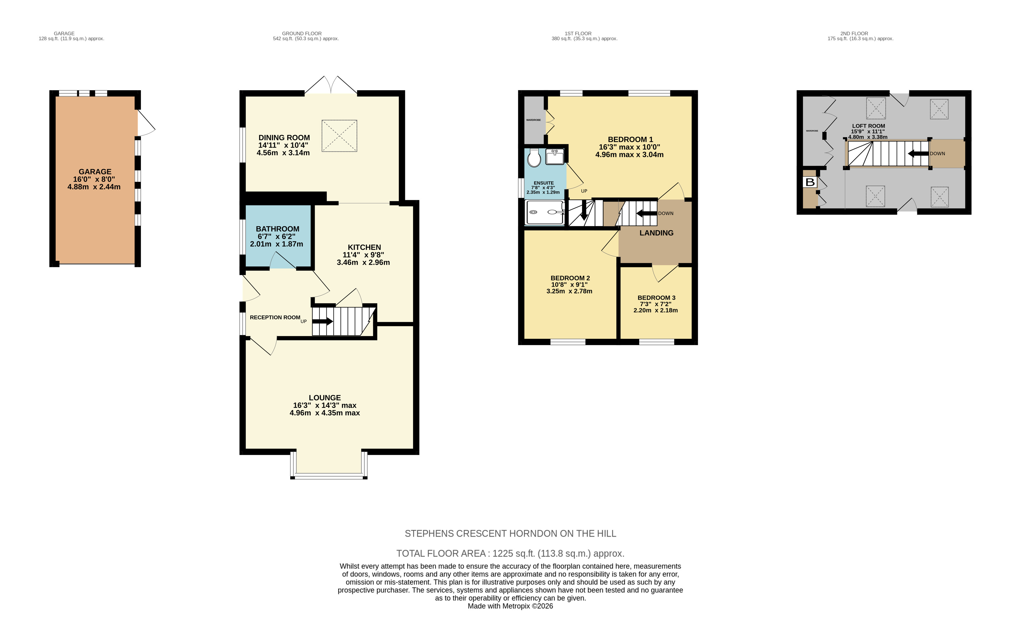 25, Stephens Crescent, Essex floorplan
