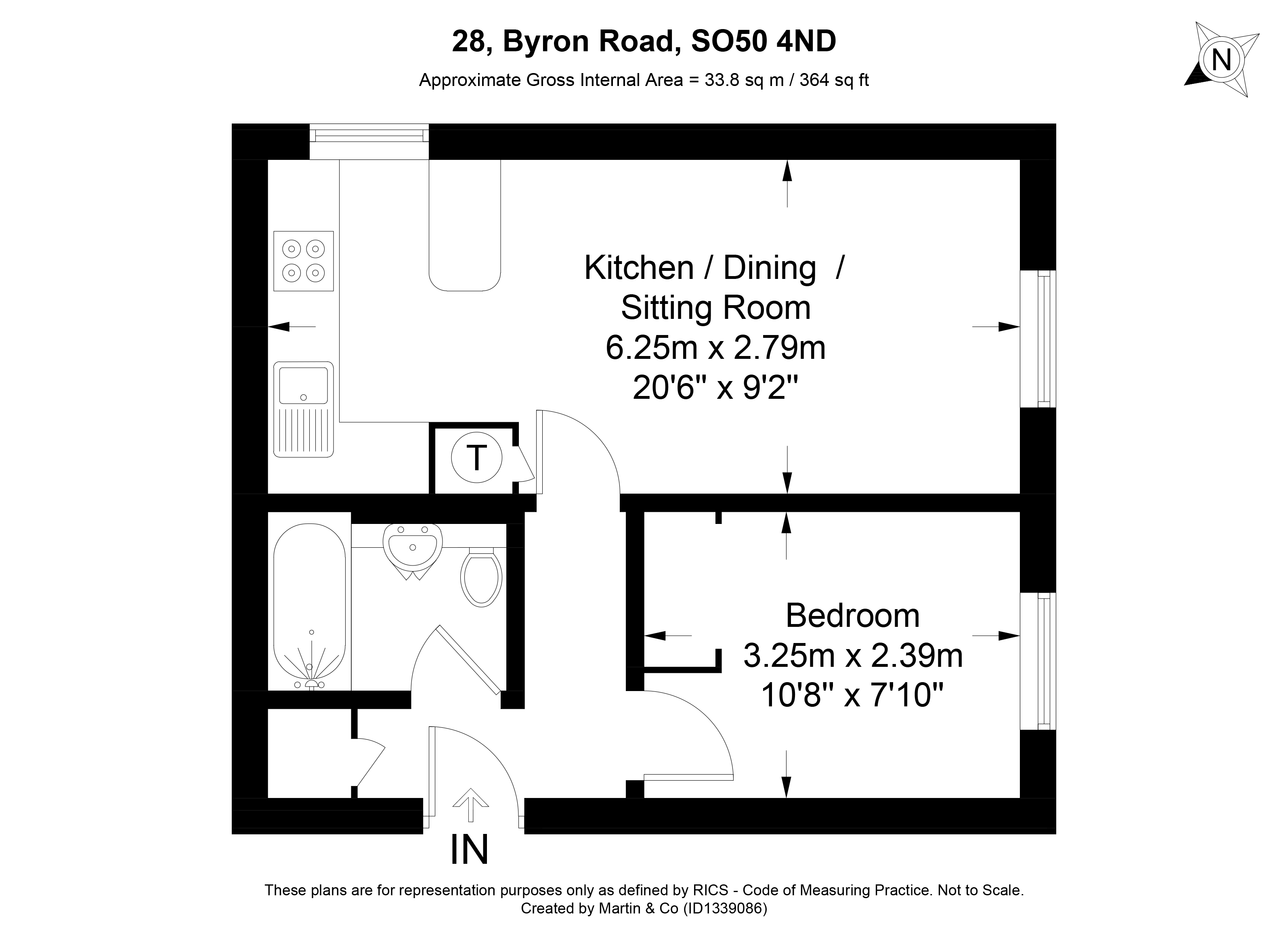Byron Road, Hampshire, - floorplan