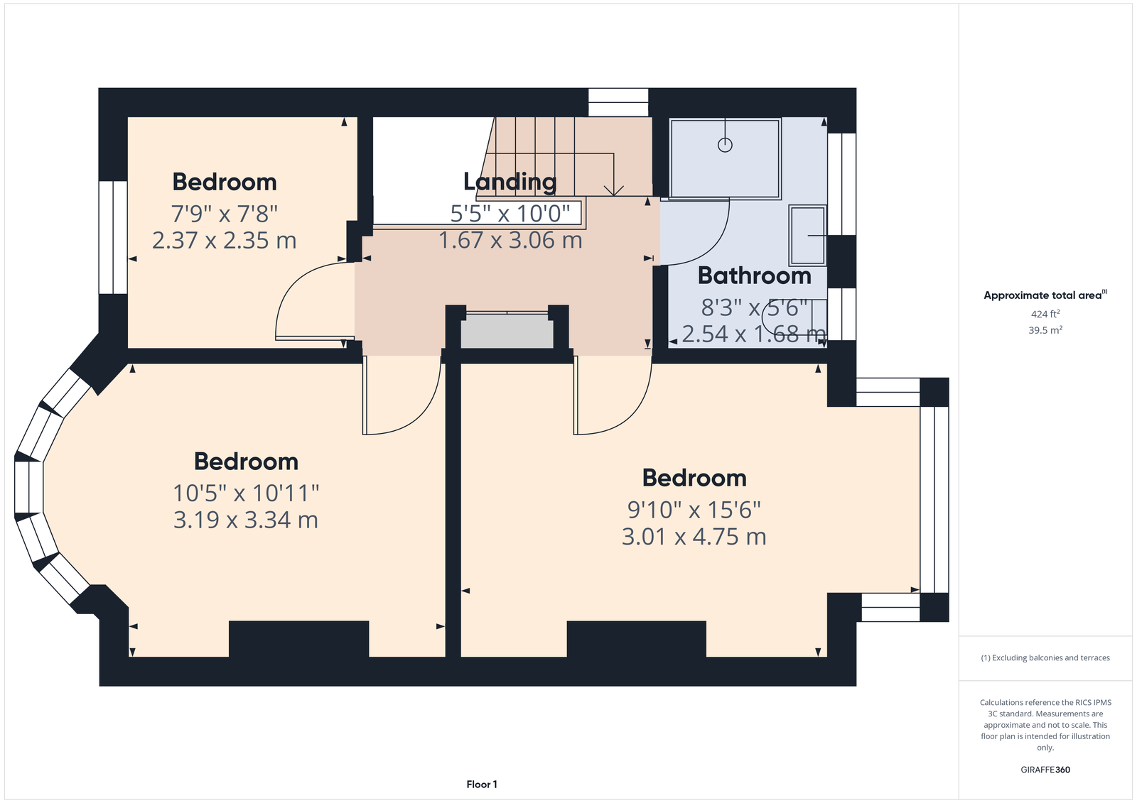 8, Central Avenue, Paignton floorplan