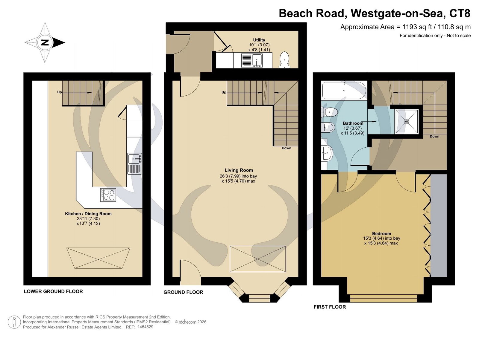 51, Beach Road, Westgate-on-sea floorplan