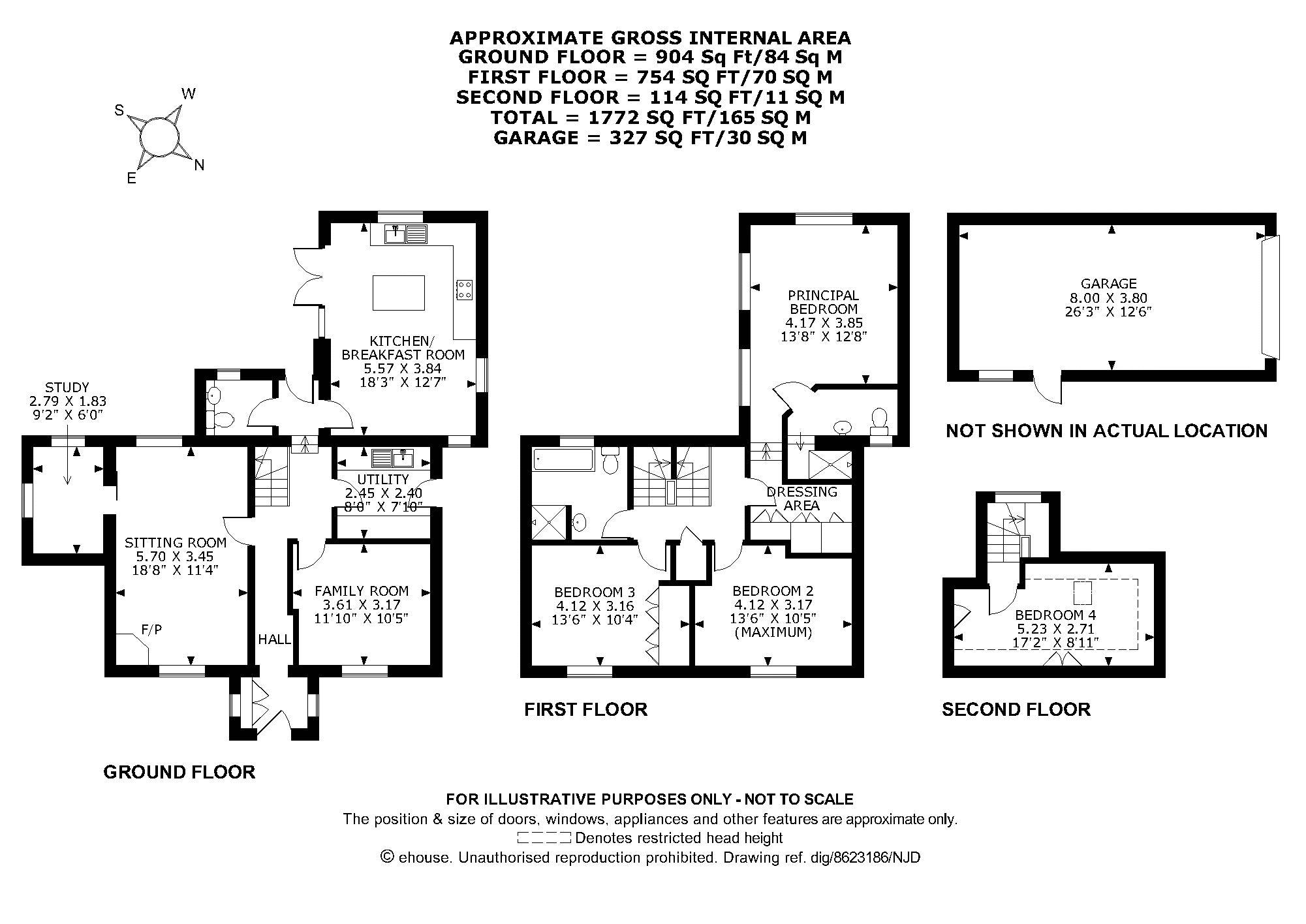 Redcot, Abinger Lane, Abinger Common floorplan